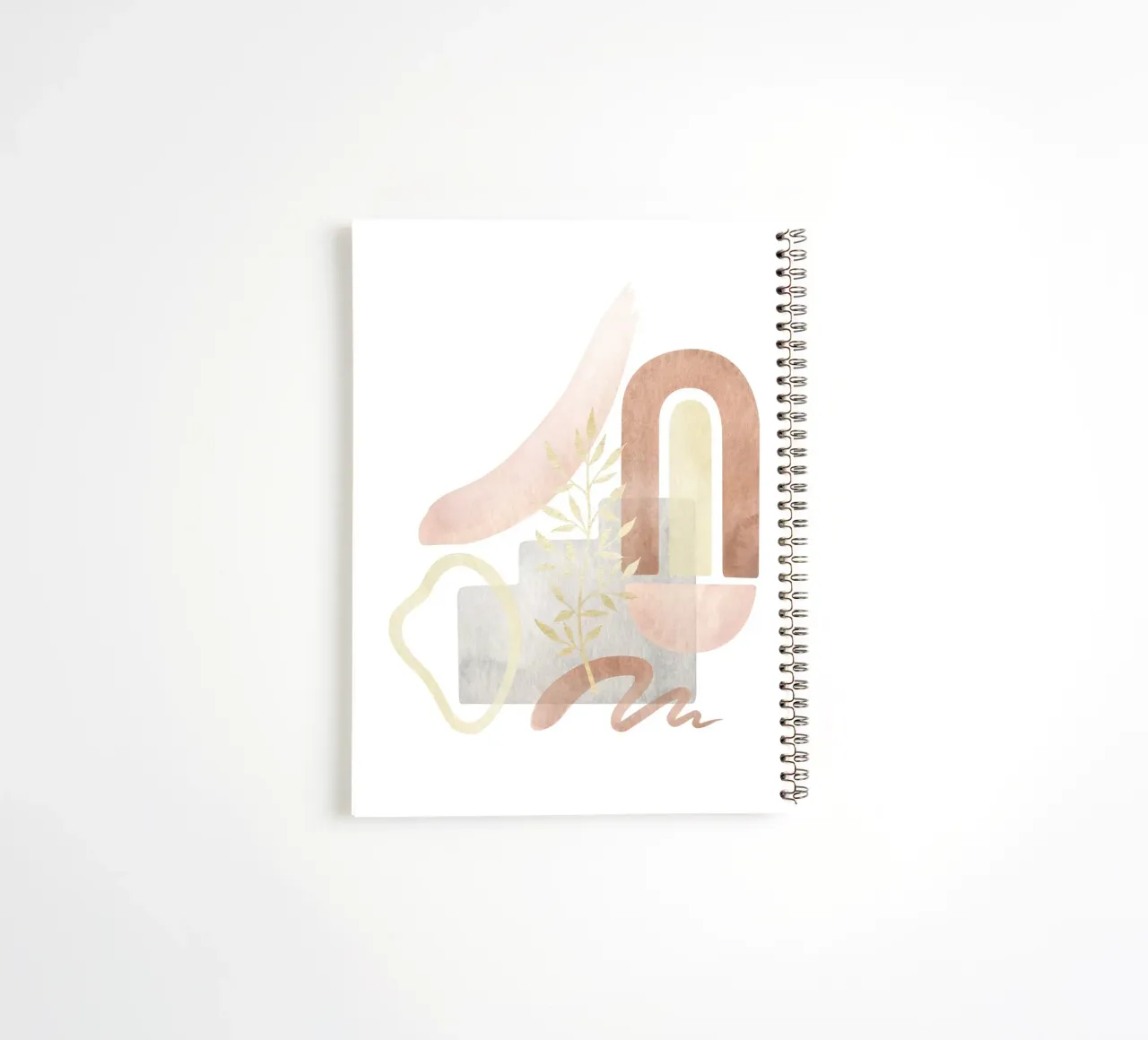 Abstract shapes - boho harmony spiral notebook by Whole©