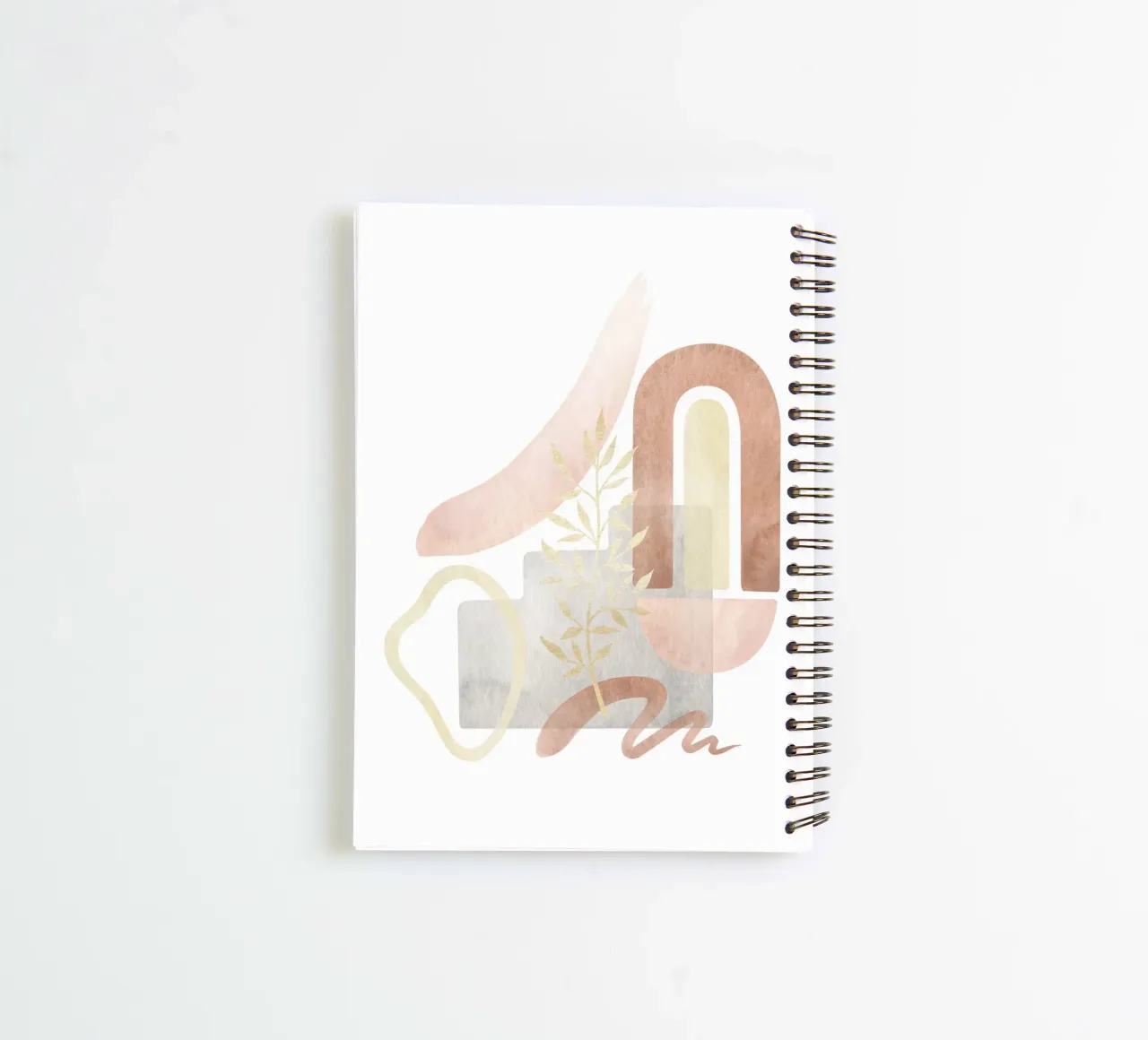Abstract shapes - boho harmony spiral notebook by Whole©
