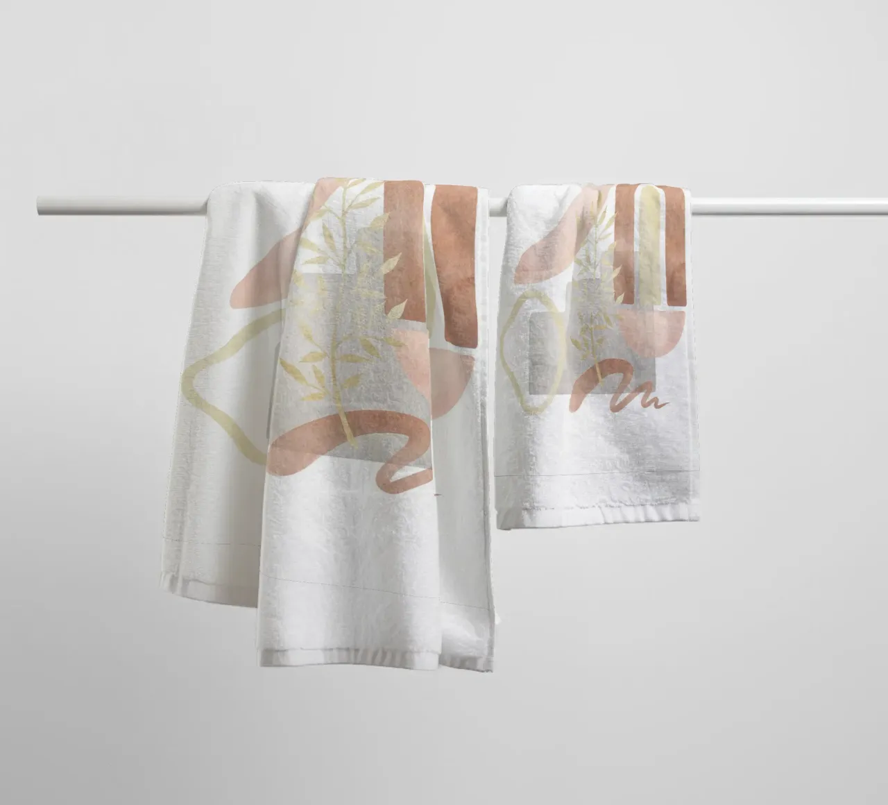 Abstract shapes - boho harmony towel by Whole©