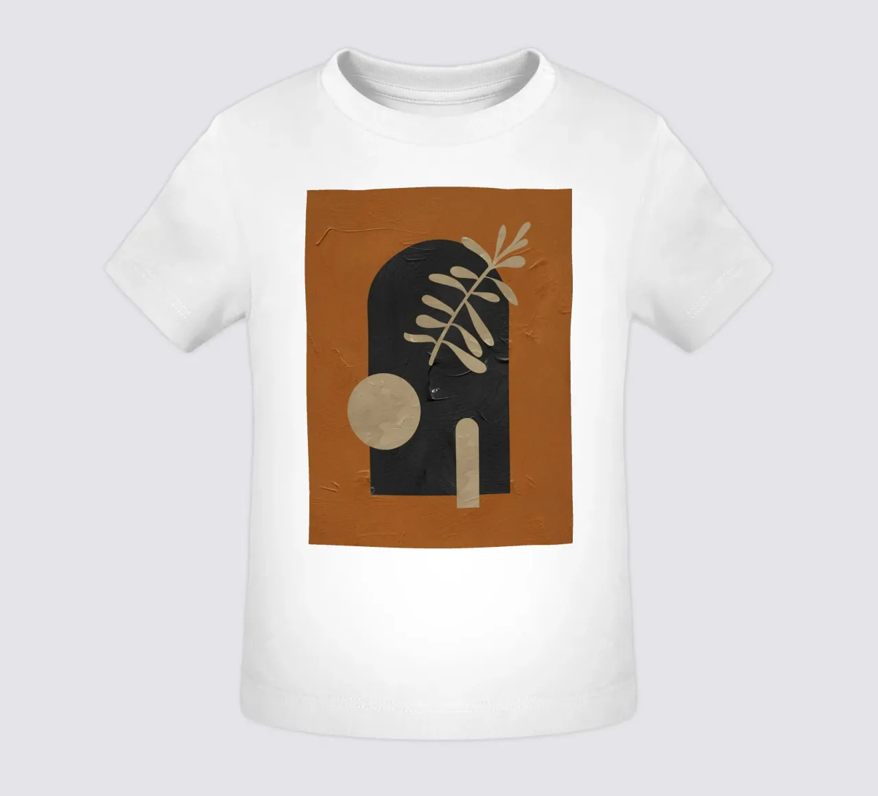 Aarde en structuur - Abstracte compositie baby t-shirt van Whole©