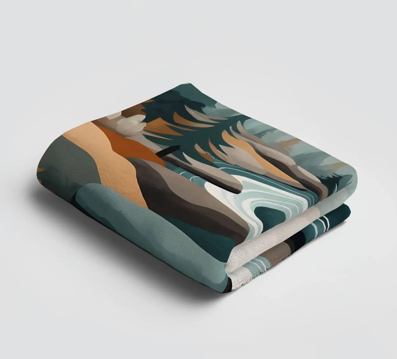 Serene River Flow towel by Artistic-shop
