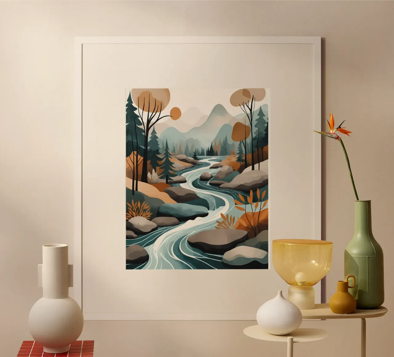 Serene River Flow Hahnemühle von Artistic-shop