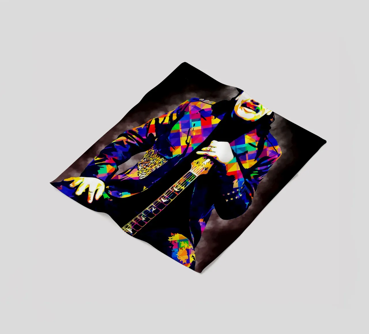 Art of Santana fleece blanket by neonartroom