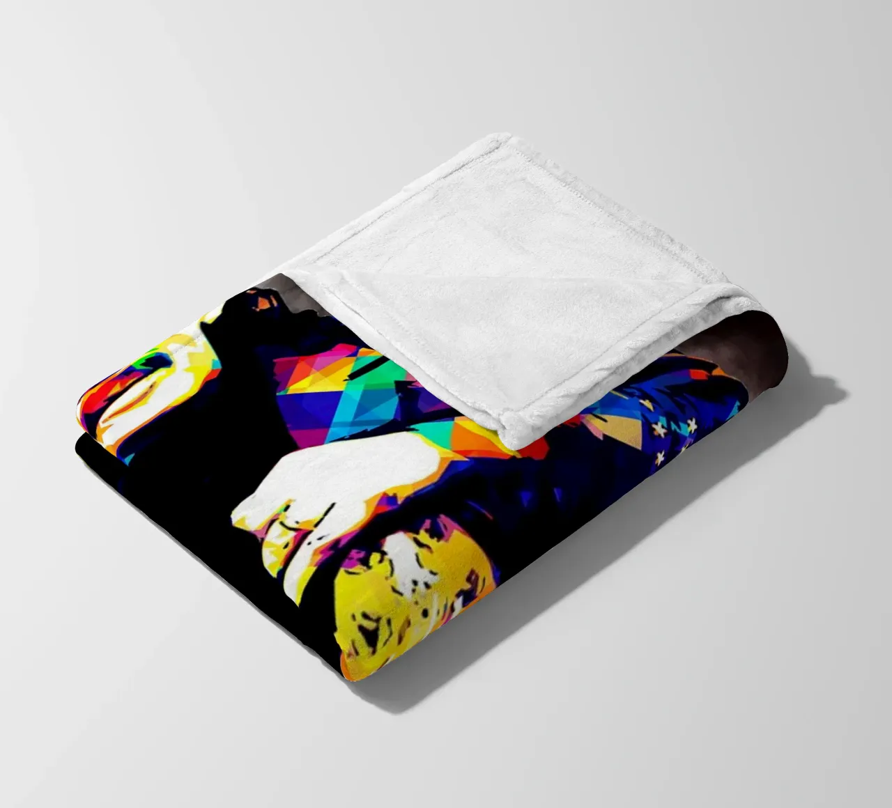 Art of Santana fleece blanket by neonartroom