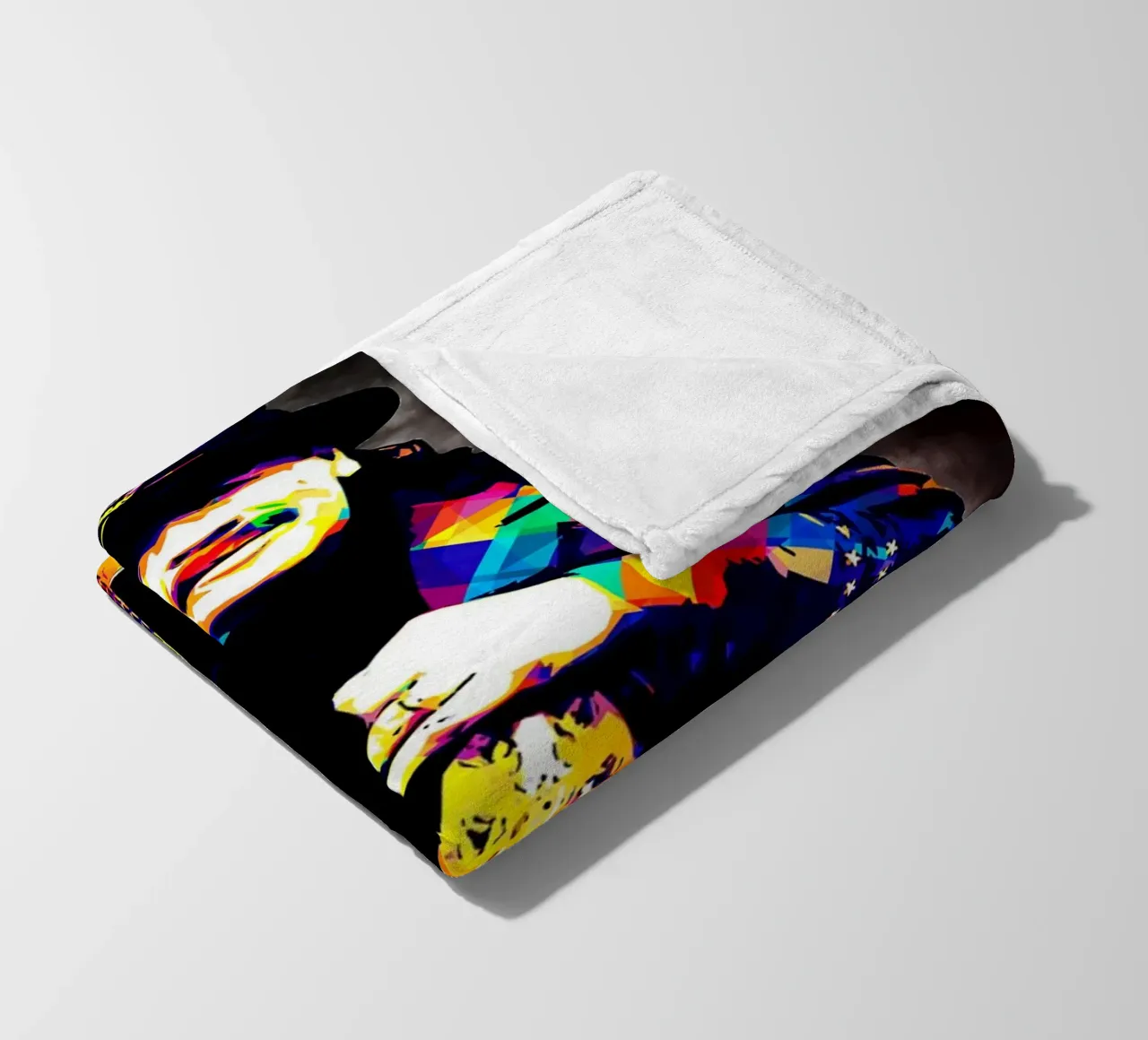 Art of Santana fleece blanket by neonartroom