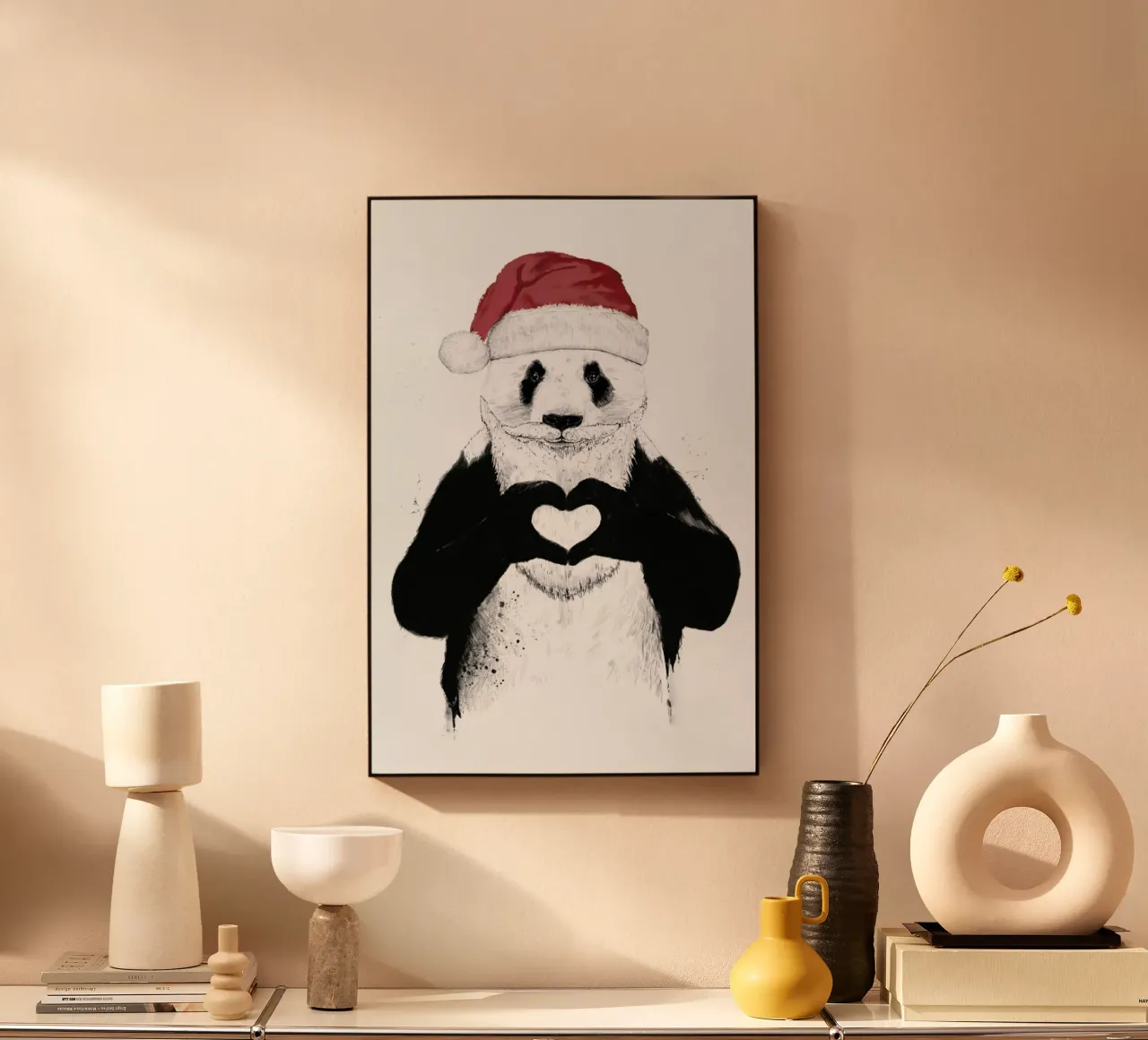 Santa Panda plexiglass da Balazs Solti