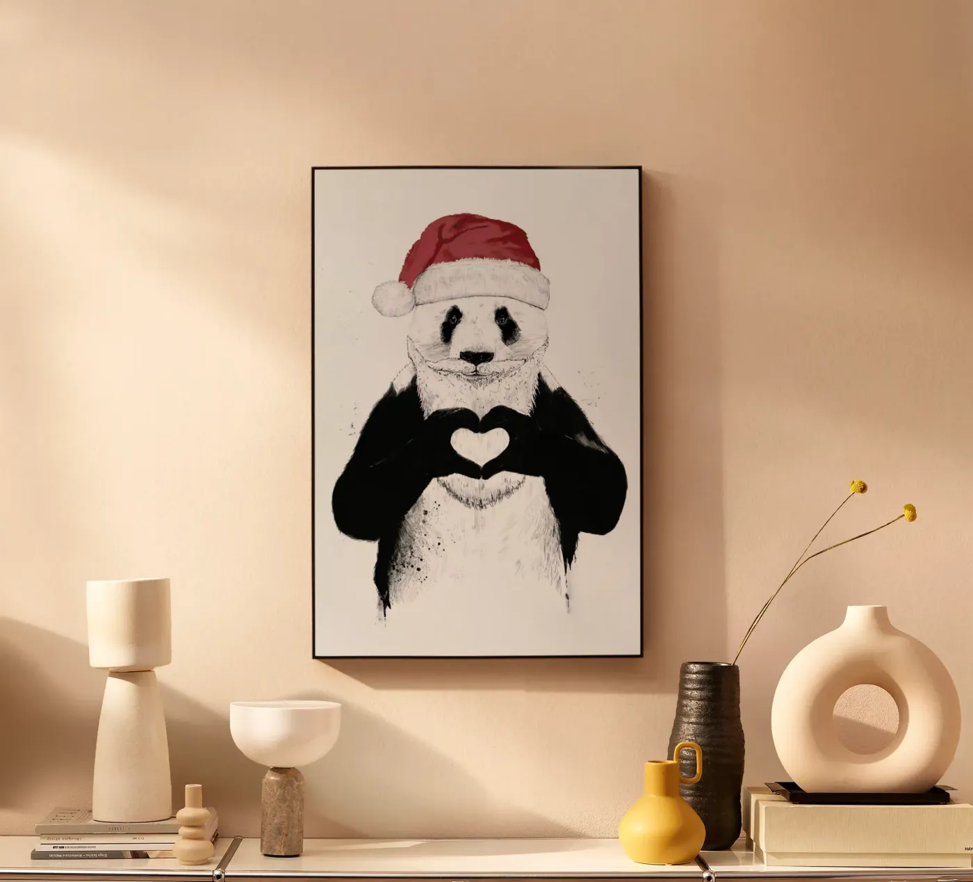 Santa Panda plexiglass da Balazs Solti