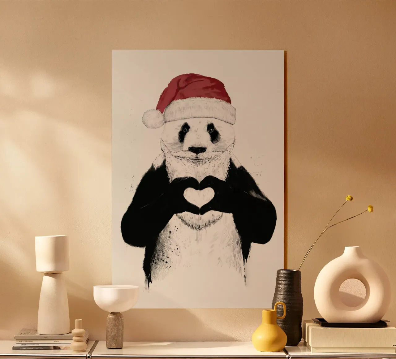 Santa Panda plexiglass da Balazs Solti