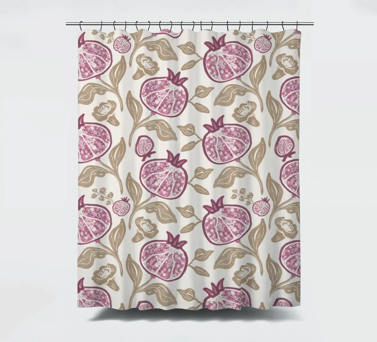 Pomegranates Pattern tenda da doccia da anisillustration