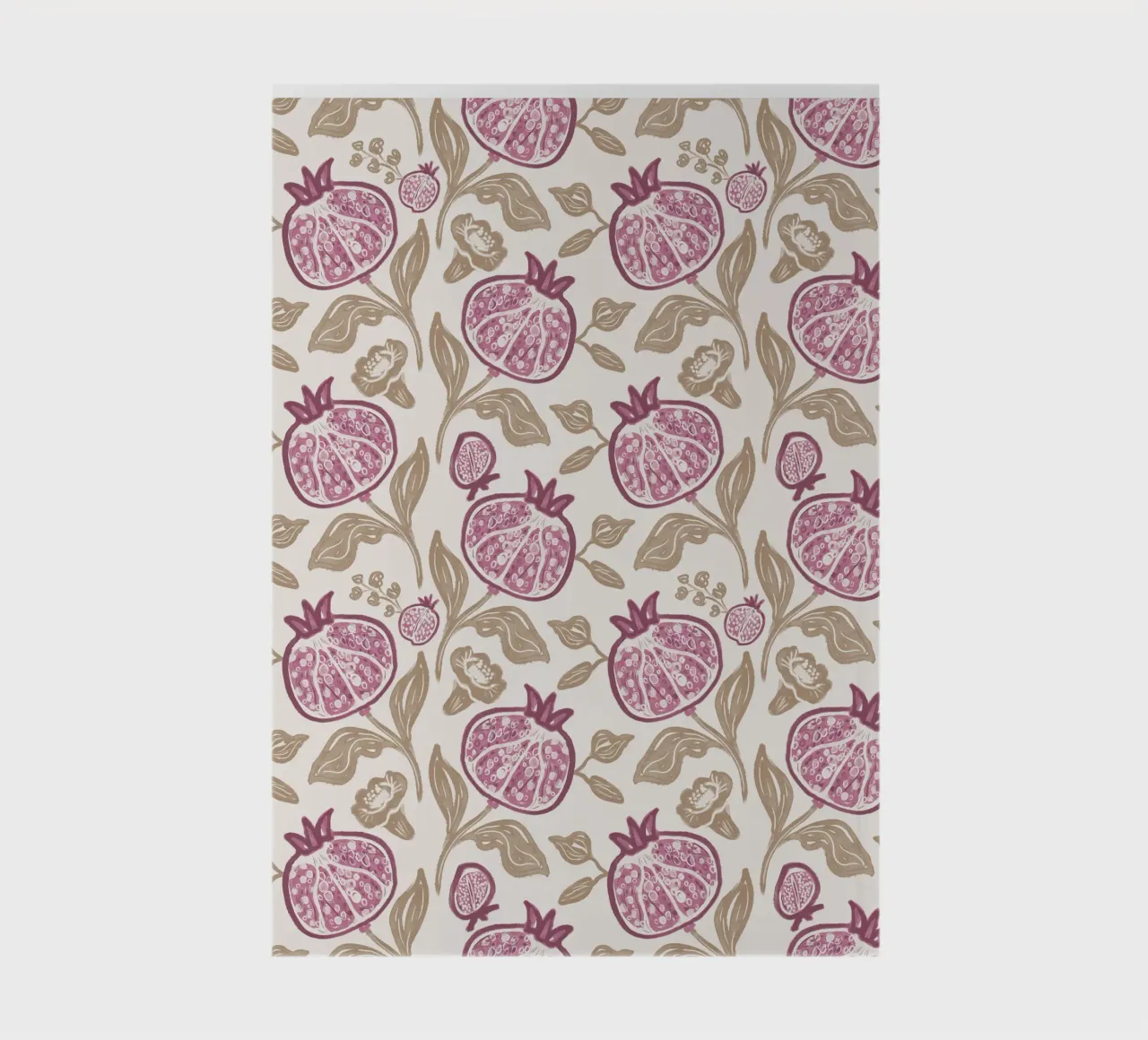 Pomegranates Pattern notebook by anisillustration