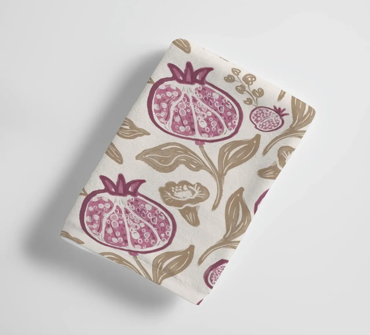 Pomegranates Pattern asciugamano da bagno da anisillustration