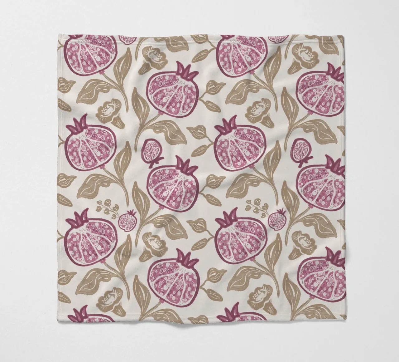 Pomegranates Pattern coperta in pile da anisillustration