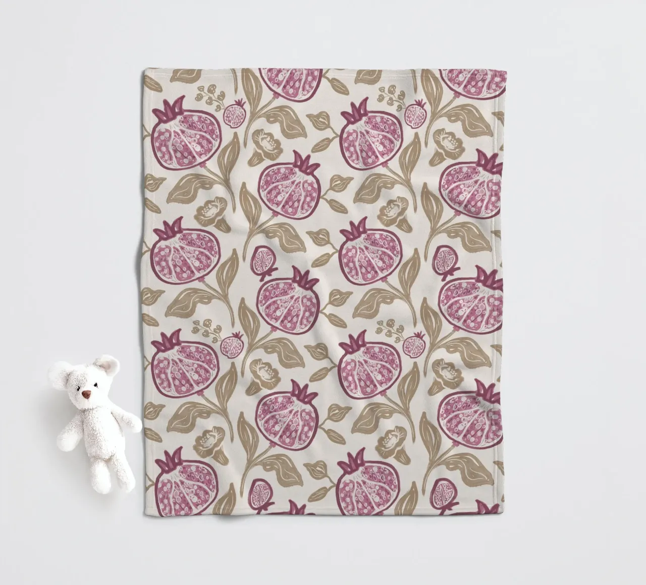 Pomegranates Pattern coperta in pile da anisillustration