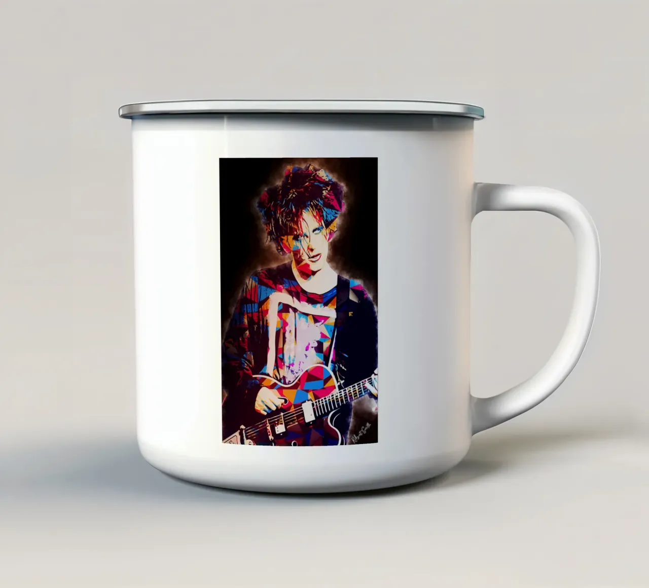 I ragazzi non piangono tazza in smalto da neonartroom