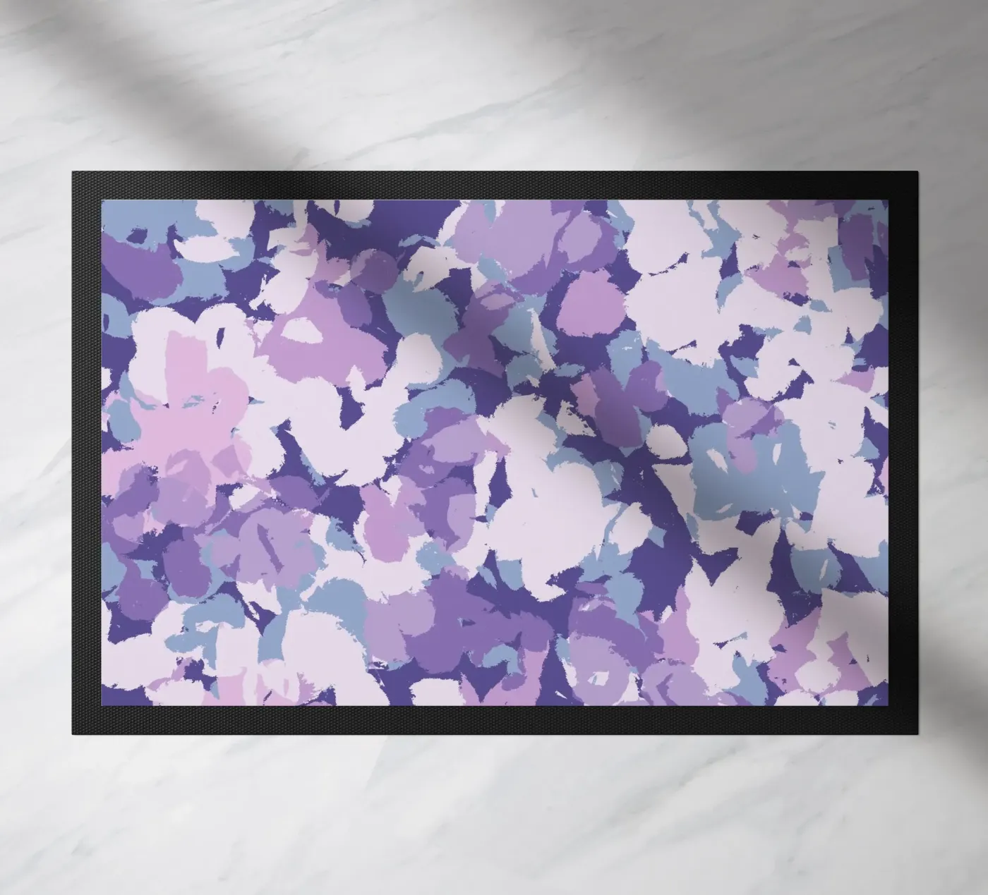 Purple Confetti Pattern Fußmatte von anisillustration