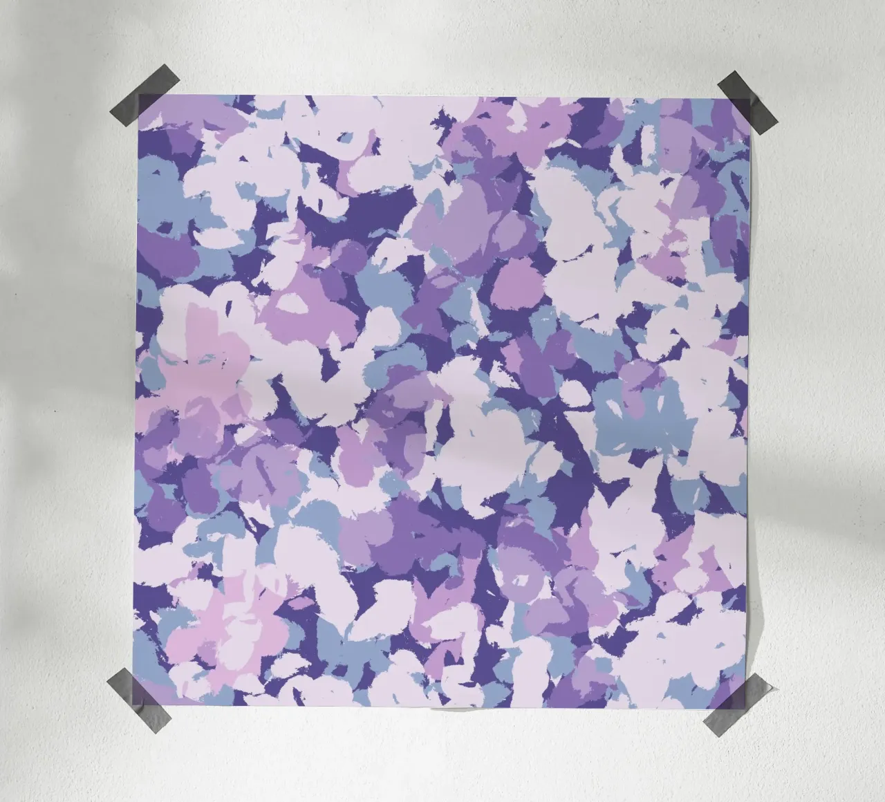 Purple Confetti Pattern poster da anisillustration