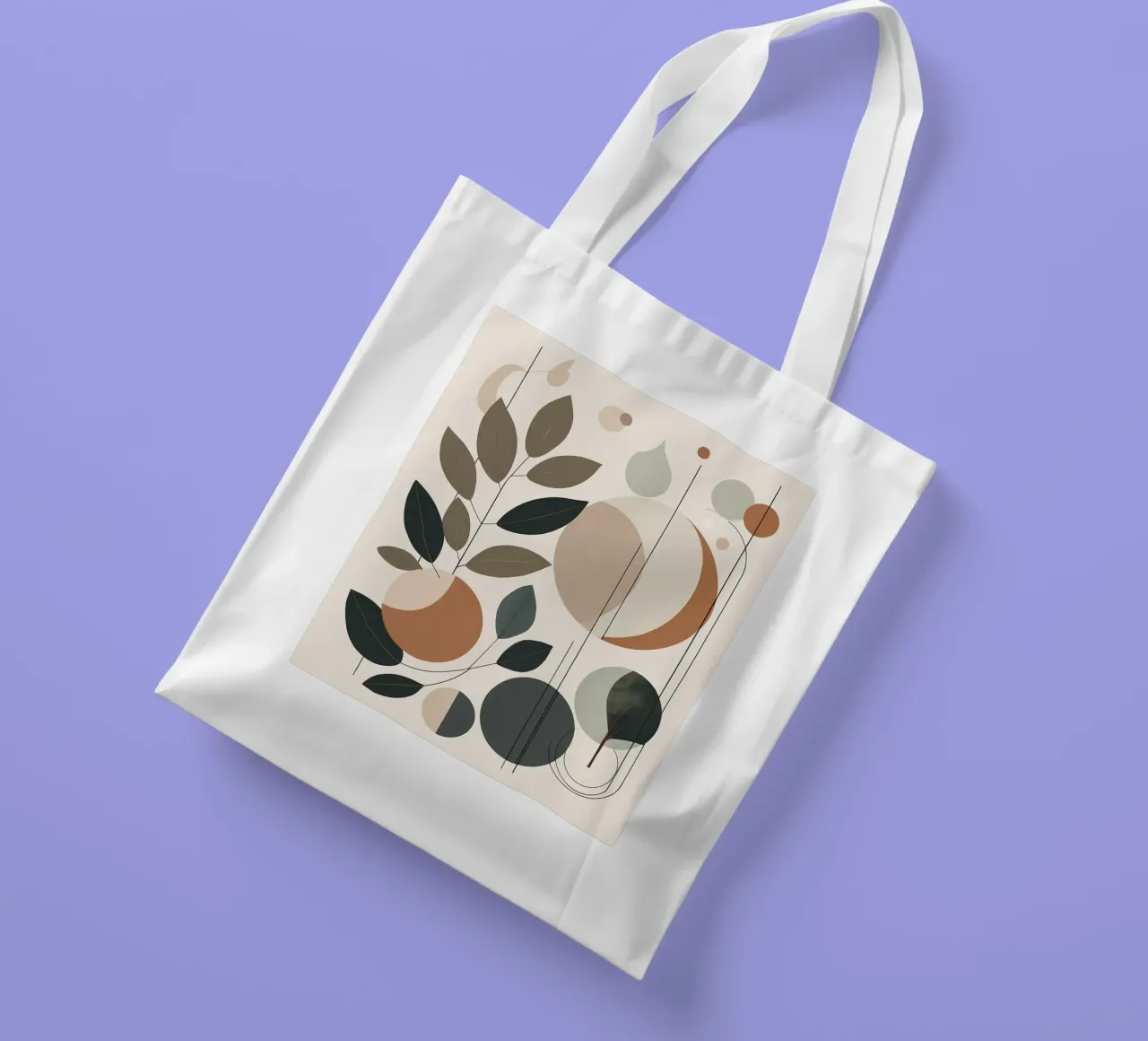 Armonia astratta della natura borsa in juta da Artistic-shop