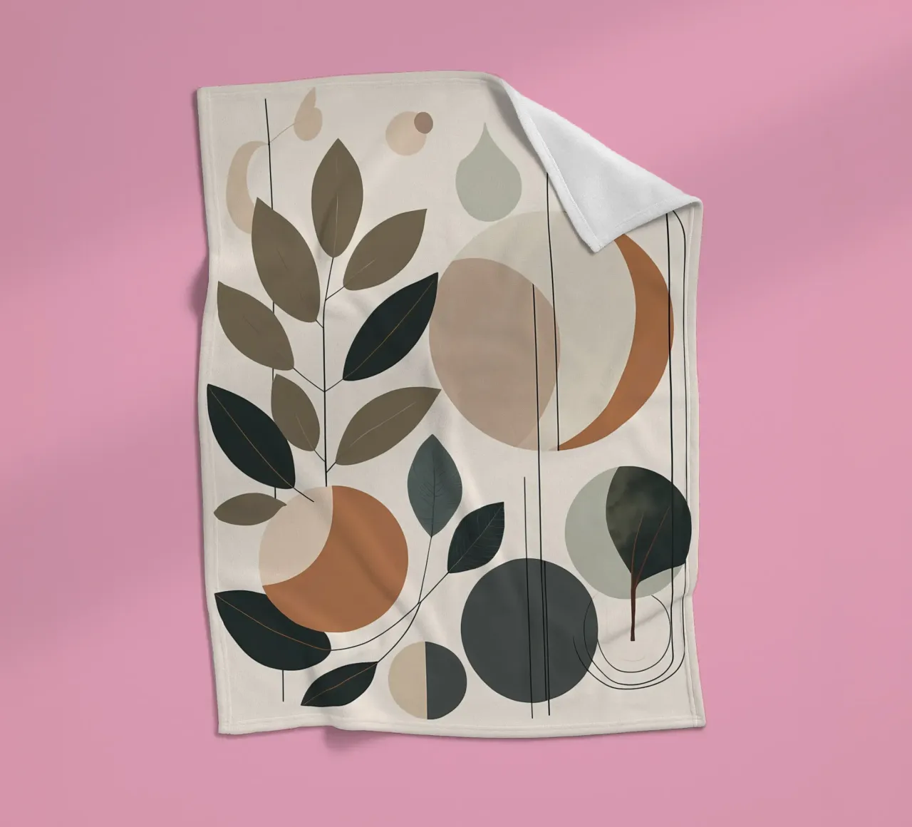 Abstract Nature Harmony fleece blanket by Artistic-shop