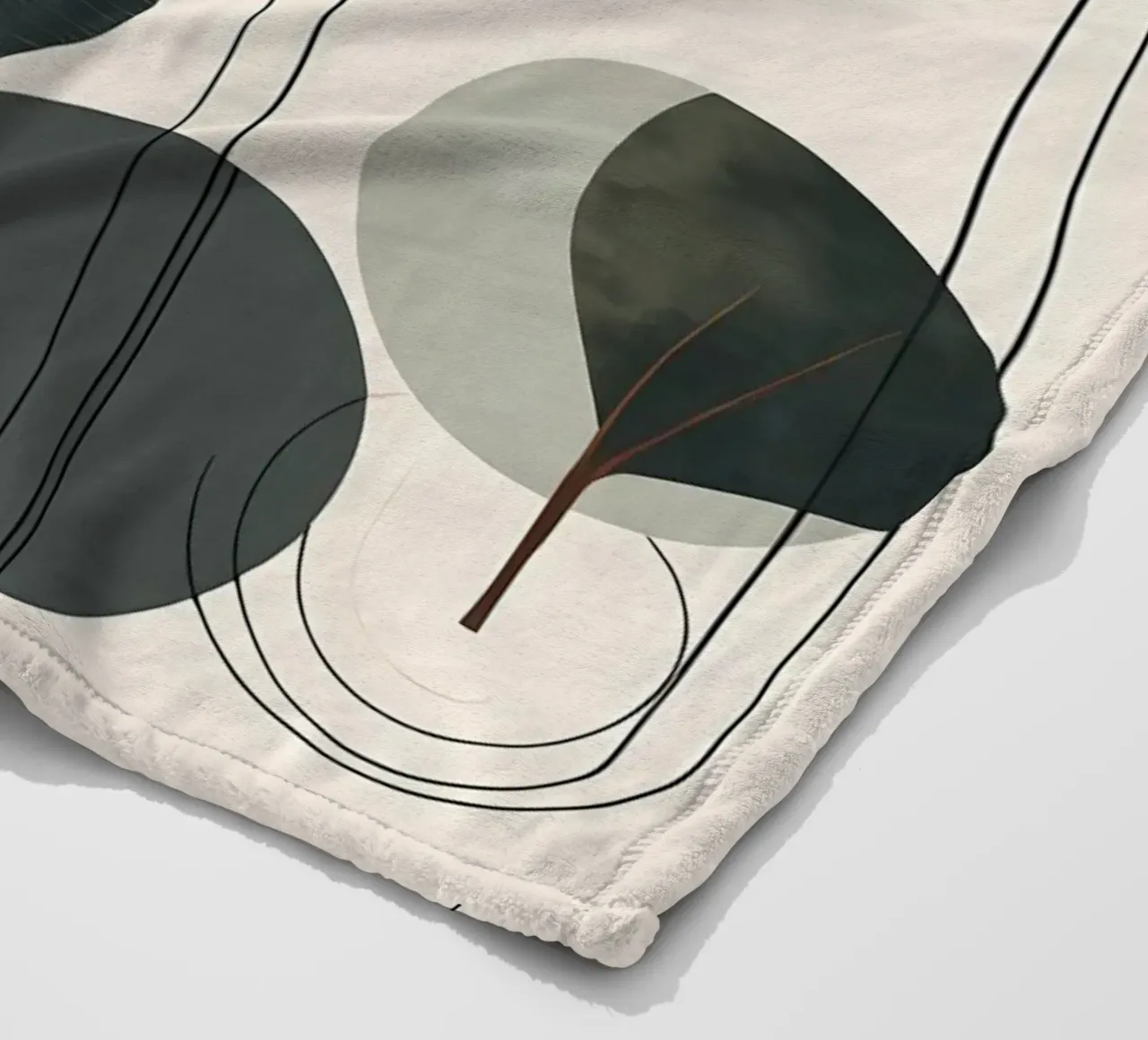 Abstract Nature Harmony fleece blanket by Artistic-shop