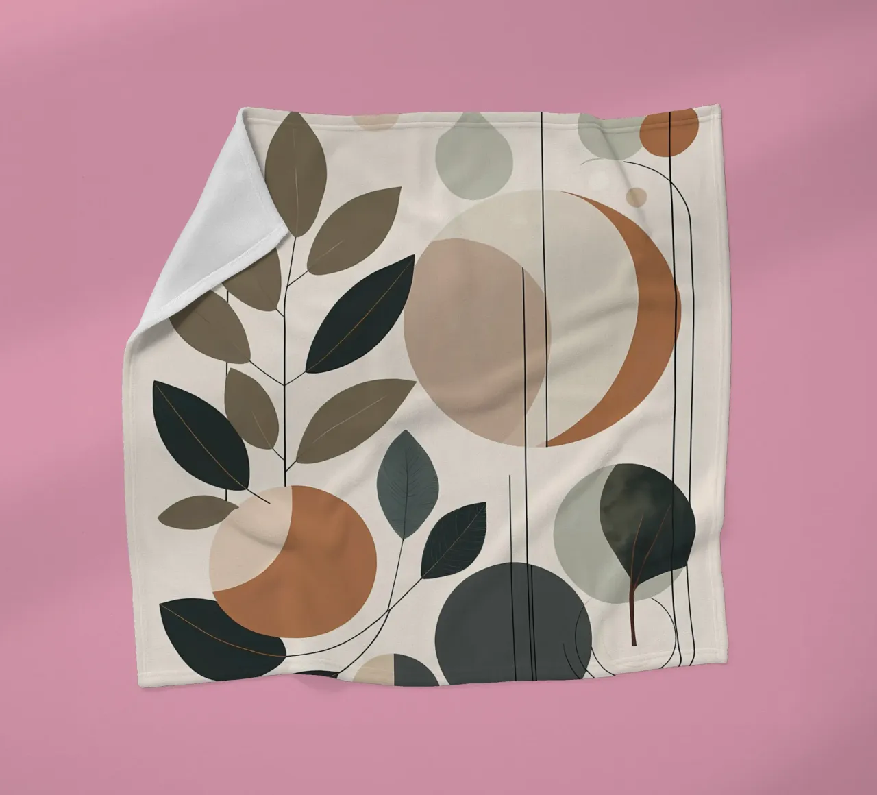 Abstract Nature Harmony fleece blanket by Artistic-shop