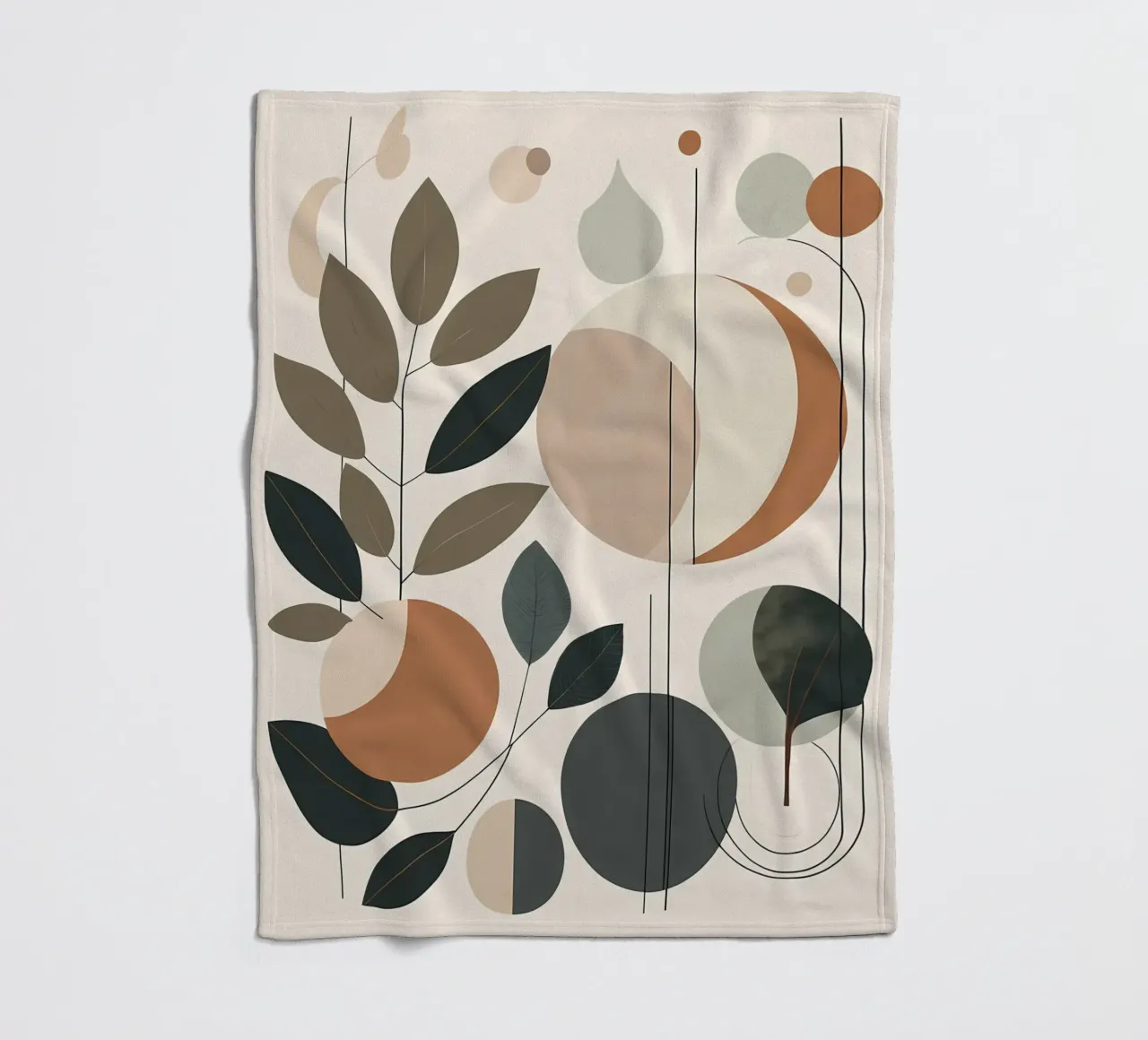 Abstract Nature Harmony fleece blanket by Artistic-shop