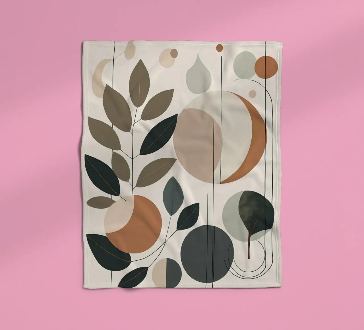 Abstract Nature Harmony fleece blanket by Artistic-shop
