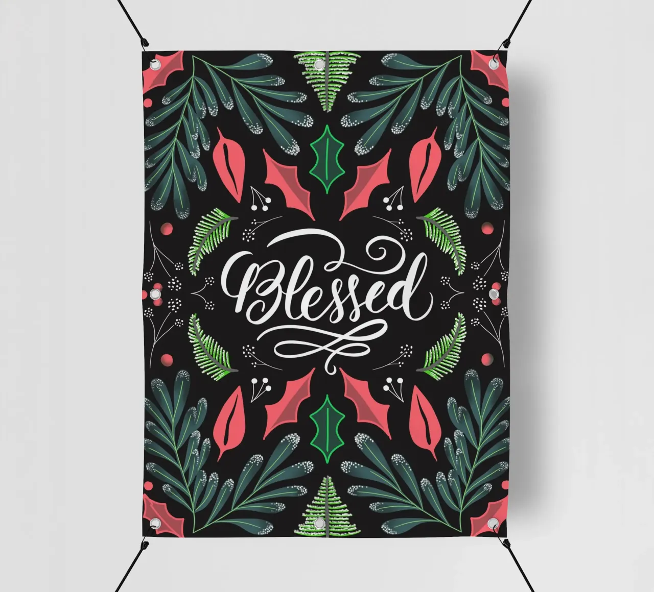 Blessed Christmas Dark Art telo in pvc da anisillustration