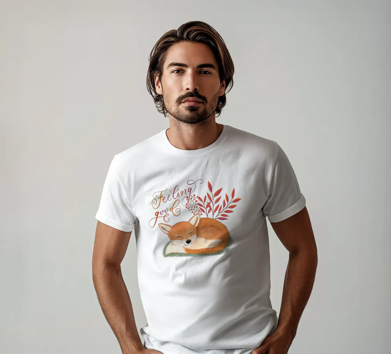 Fuchs: sentirsi bene. Umore autunnale e sogni d'oro t-shirt da CalliLetters
