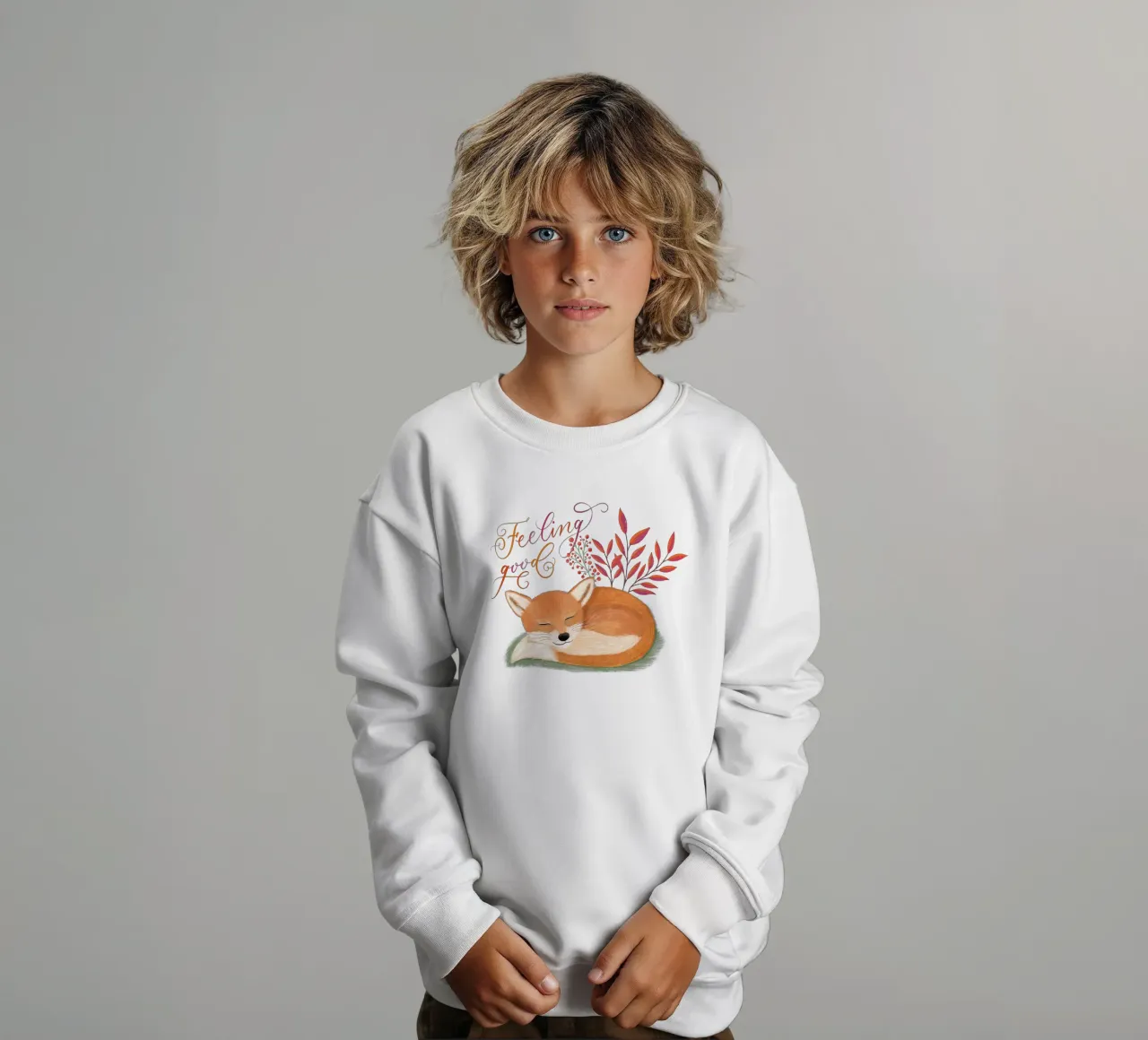 Fuchs: sentirsi bene. Umore autunnale e sogni d'oro felpa bambino da CalliLetters