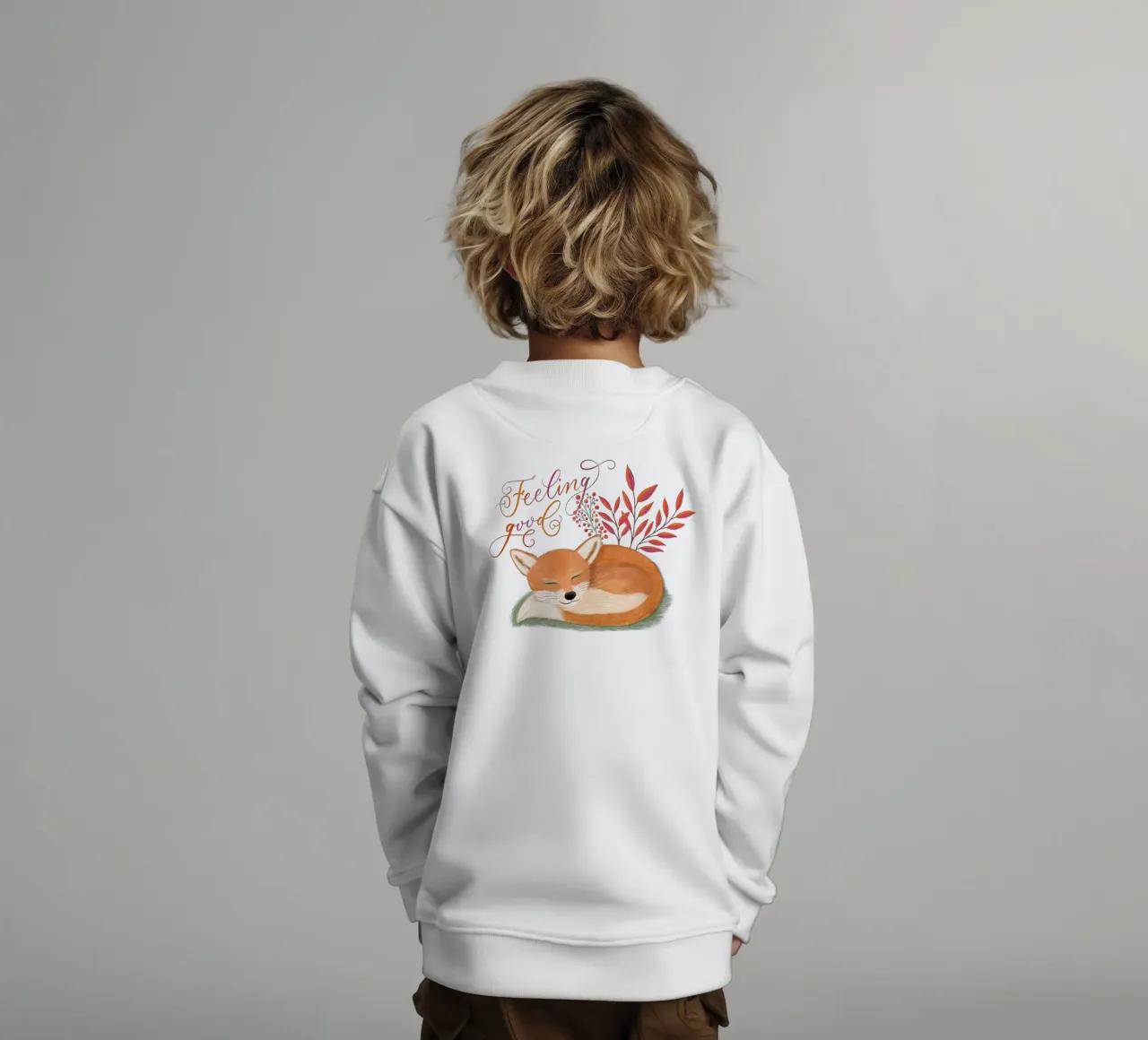 Fuchs: sentirsi bene. Umore autunnale e sogni d'oro felpa bambino da CalliLetters