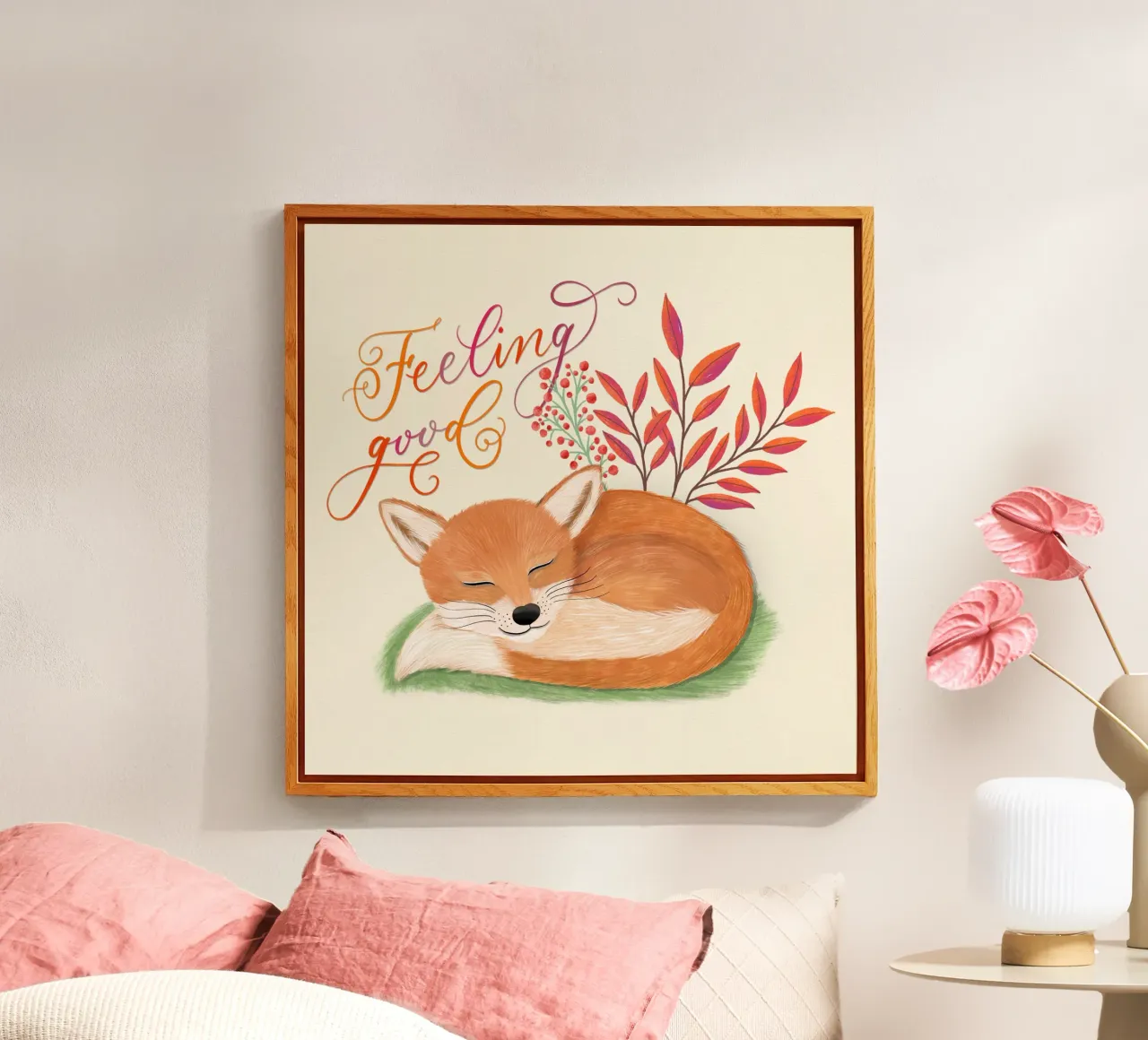 Fuchs: sentirsi bene. Umore autunnale e sogni d'oro plexiglass da CalliLetters