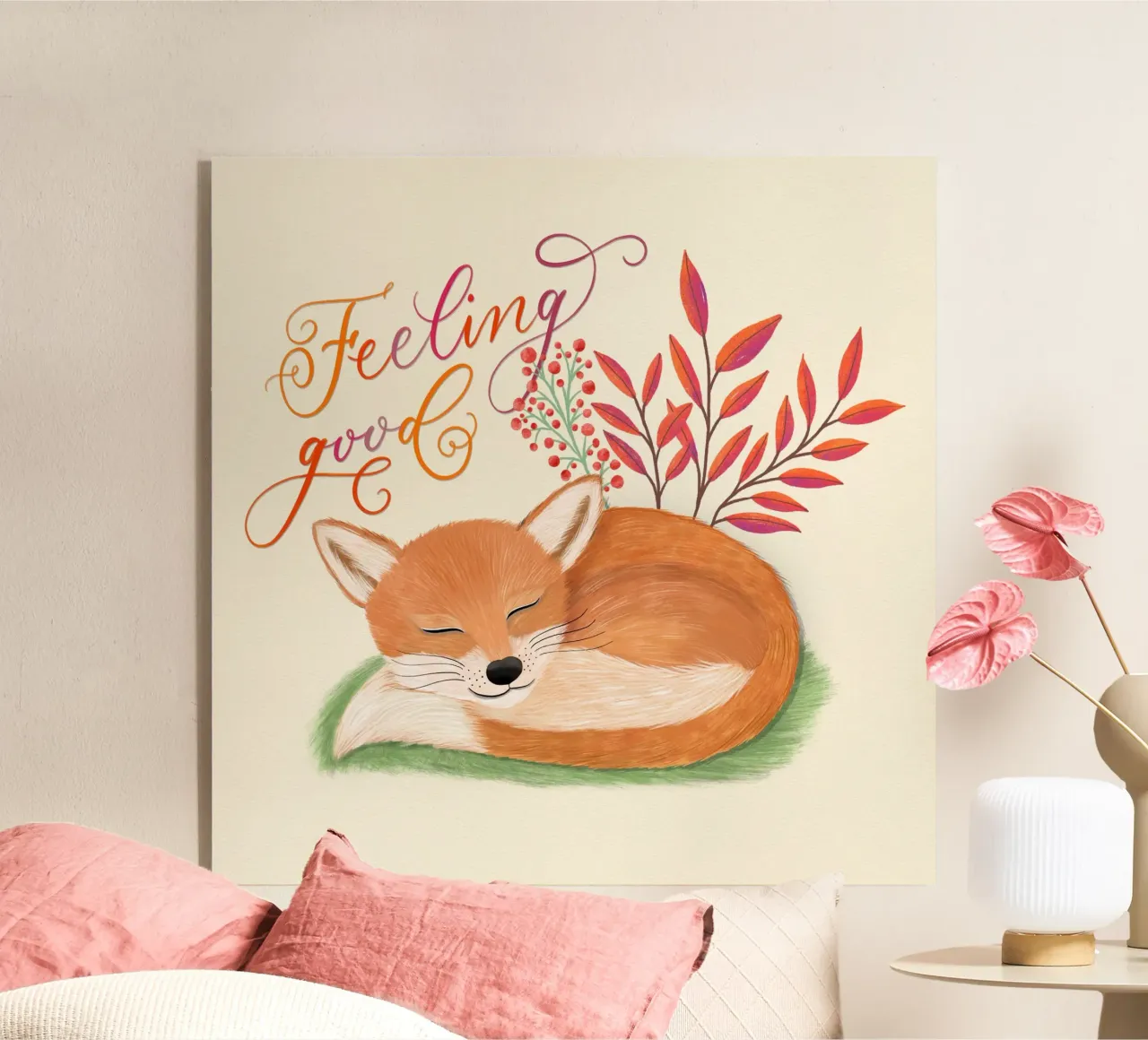 Fuchs: sentirsi bene. Umore autunnale e sogni d'oro plexiglass da CalliLetters
