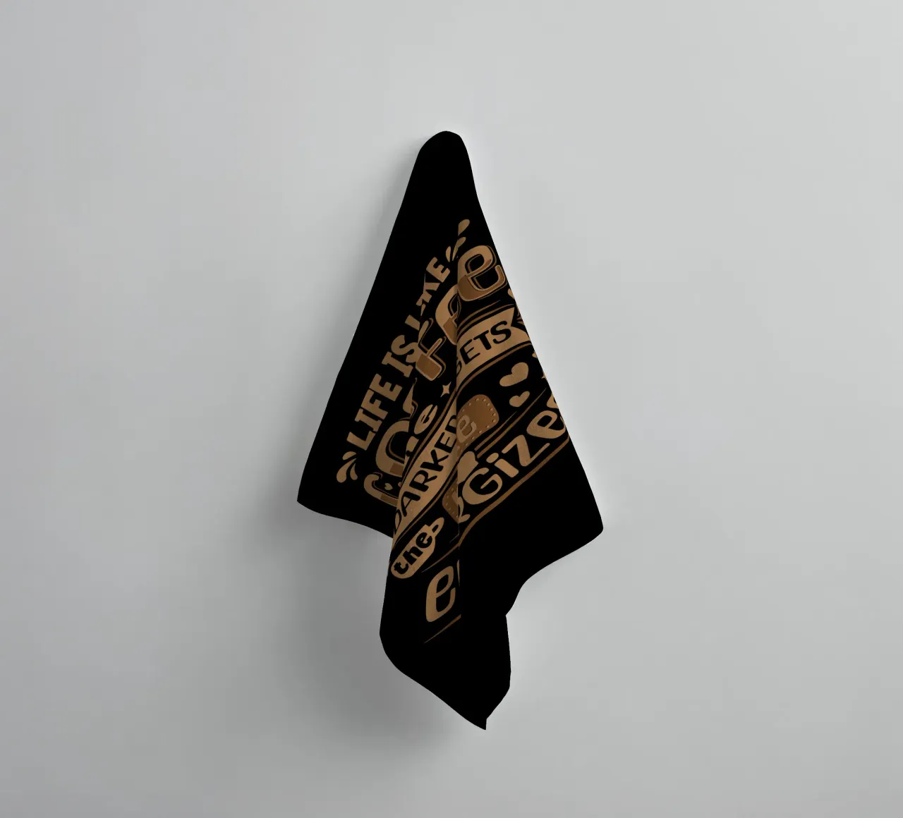 Life is like coffee towel by Gunawan Rb