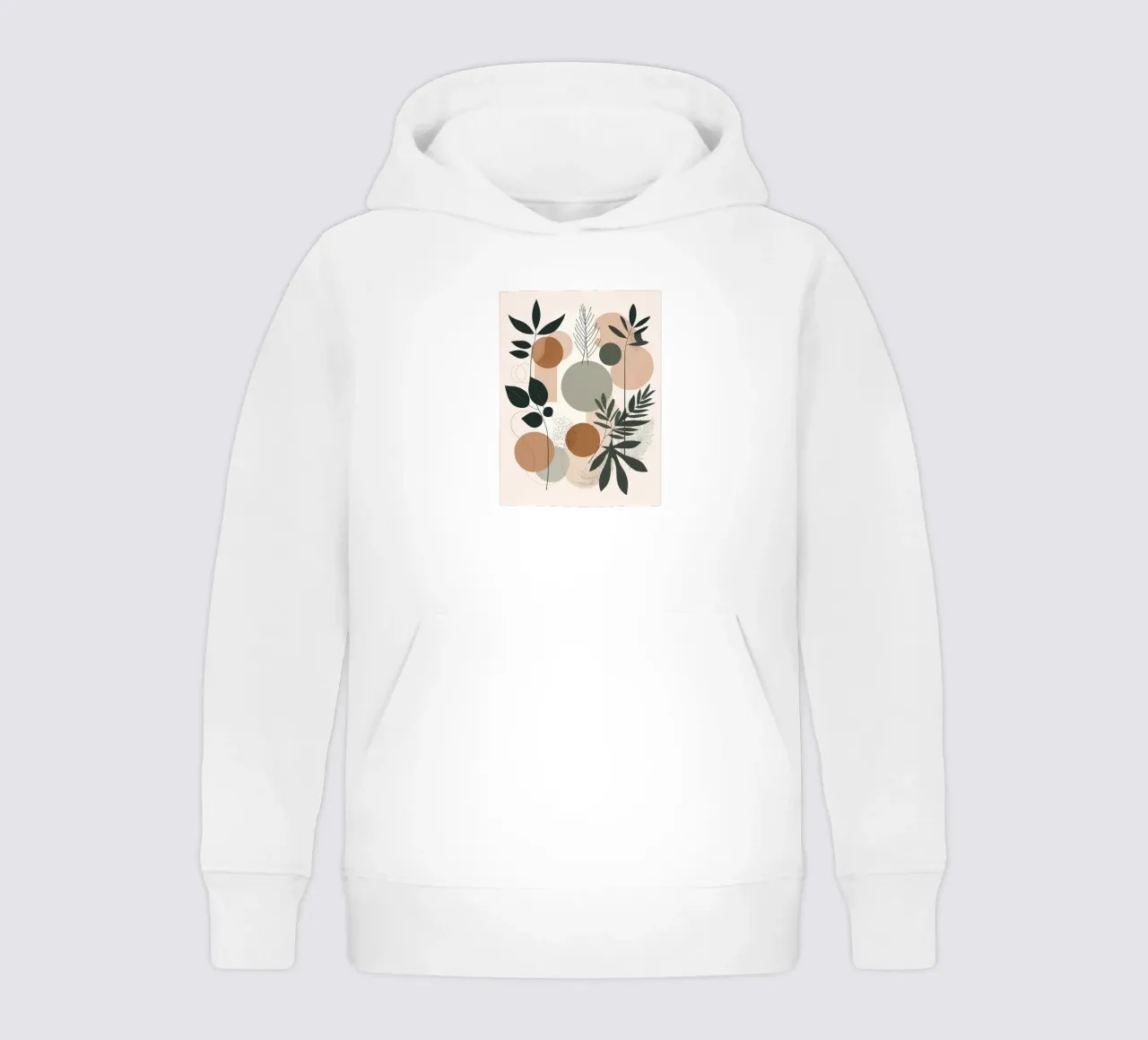 Abstract Botanical Harmony kids hoodie by Artistic-shop
