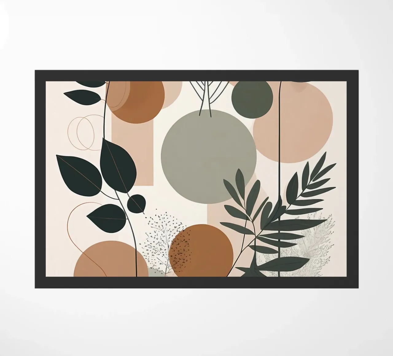 Abstract Botanical Harmony doormat by Artistic-shop