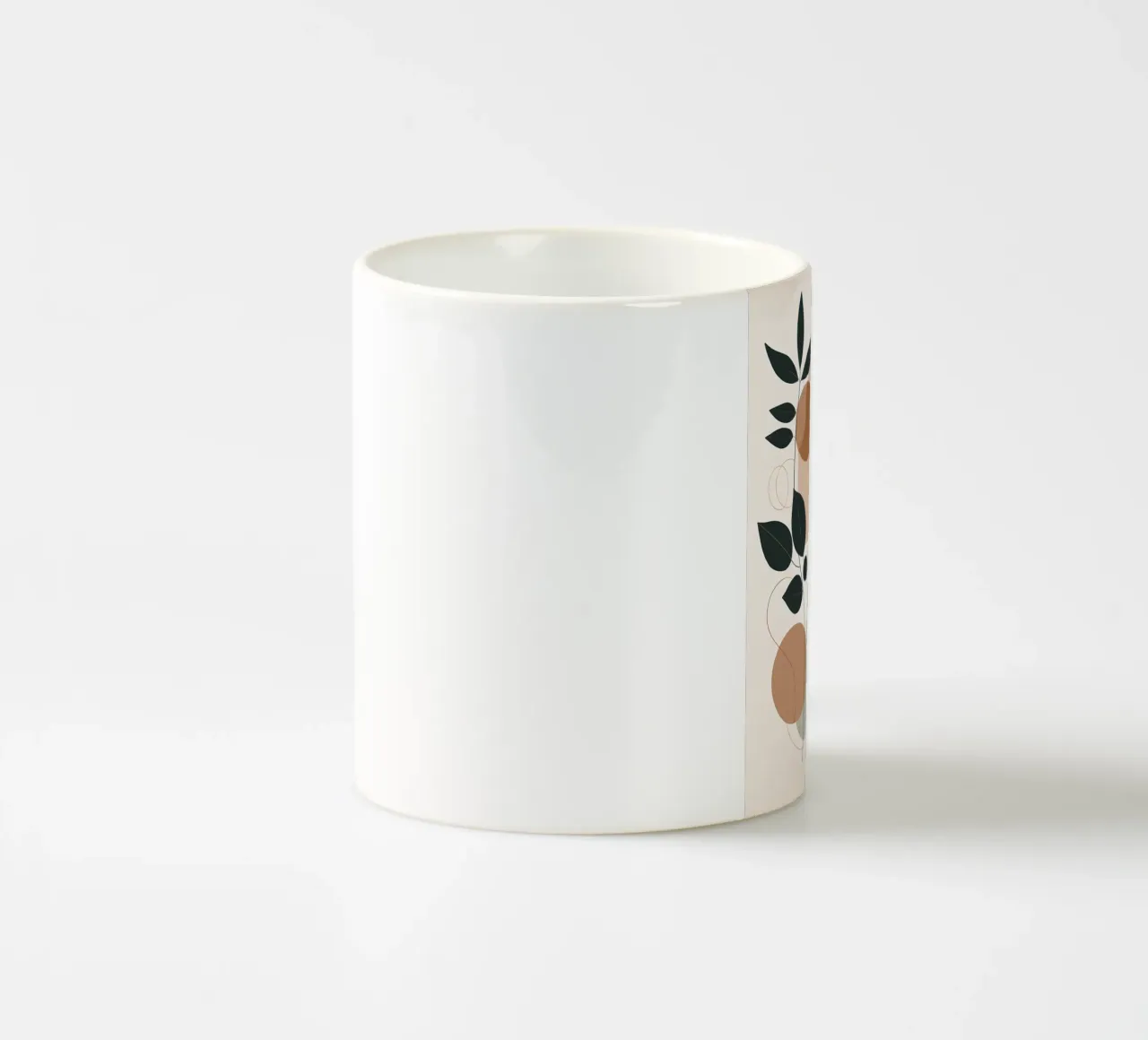 Abstracte botanische harmonie keramische mok van Artistic-shop