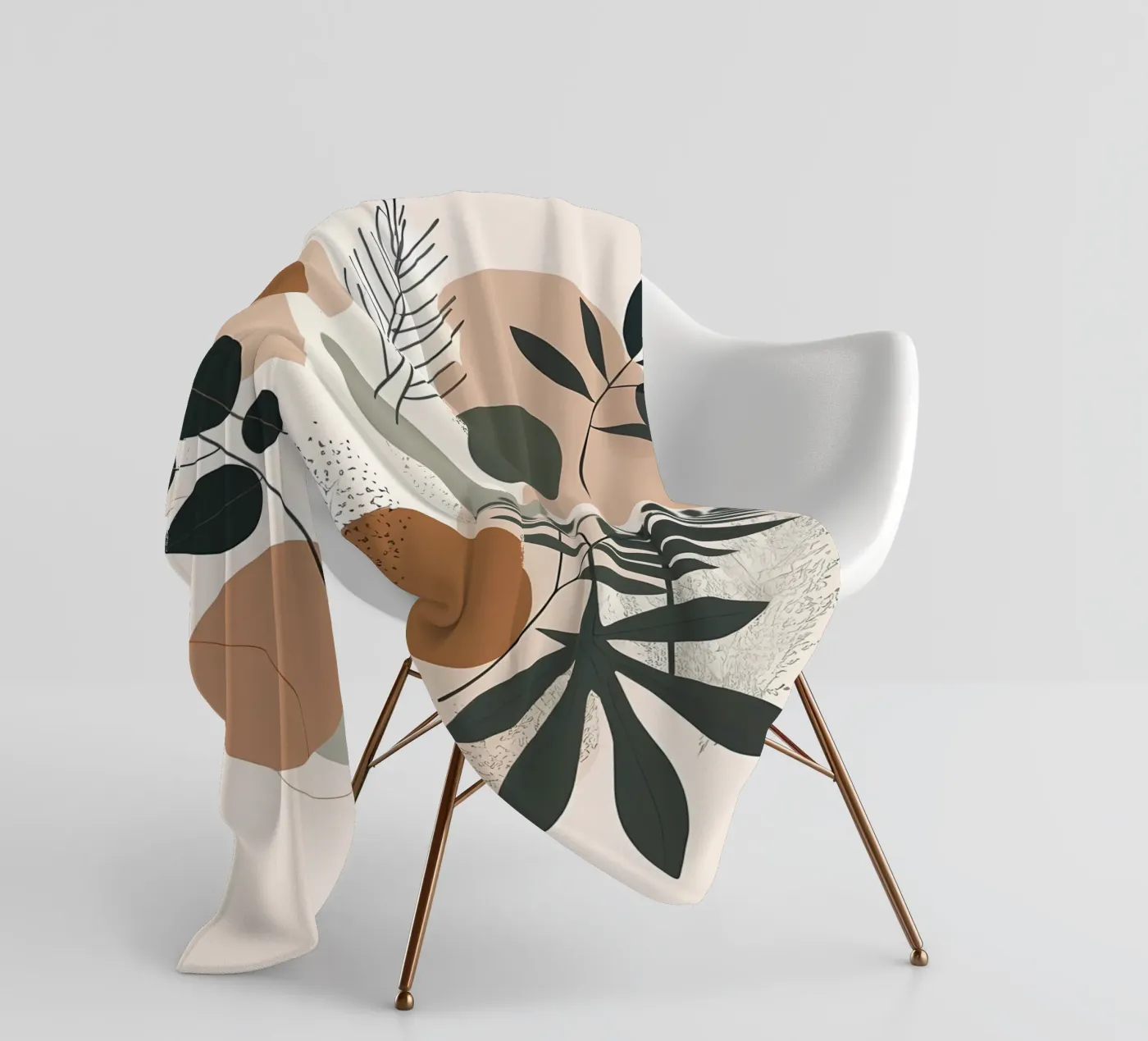 Abstract Botanical Harmony fleece blanket by Artistic-shop