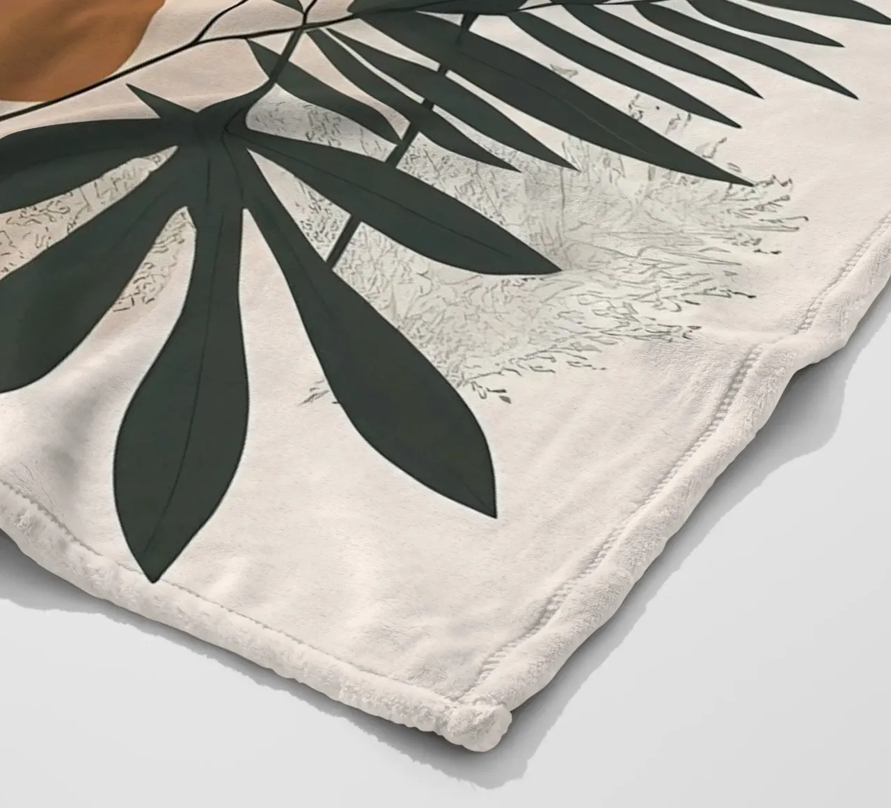 Abstract Botanical Harmony fleece blanket by Artistic-shop