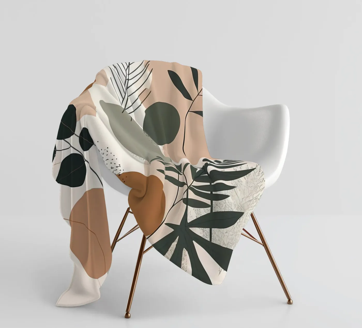 Abstract Botanical Harmony fleece blanket by Artistic-shop
