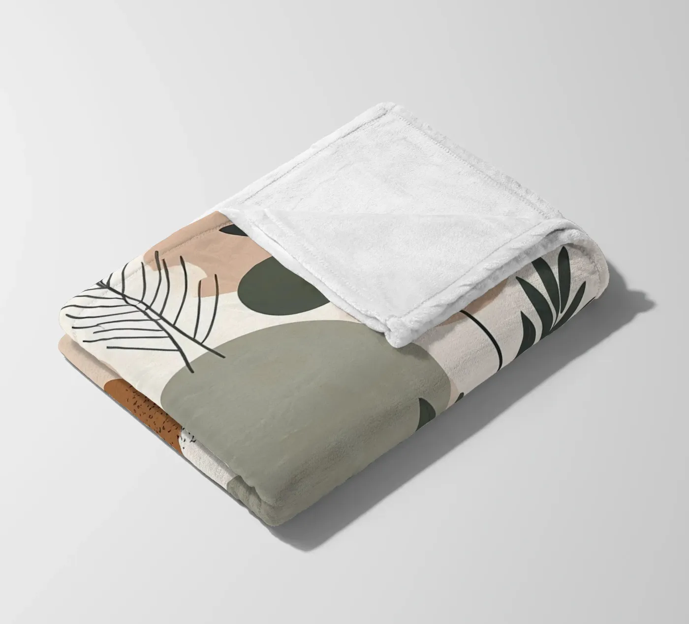 Abstract Botanical Harmony fleece blanket by Artistic-shop