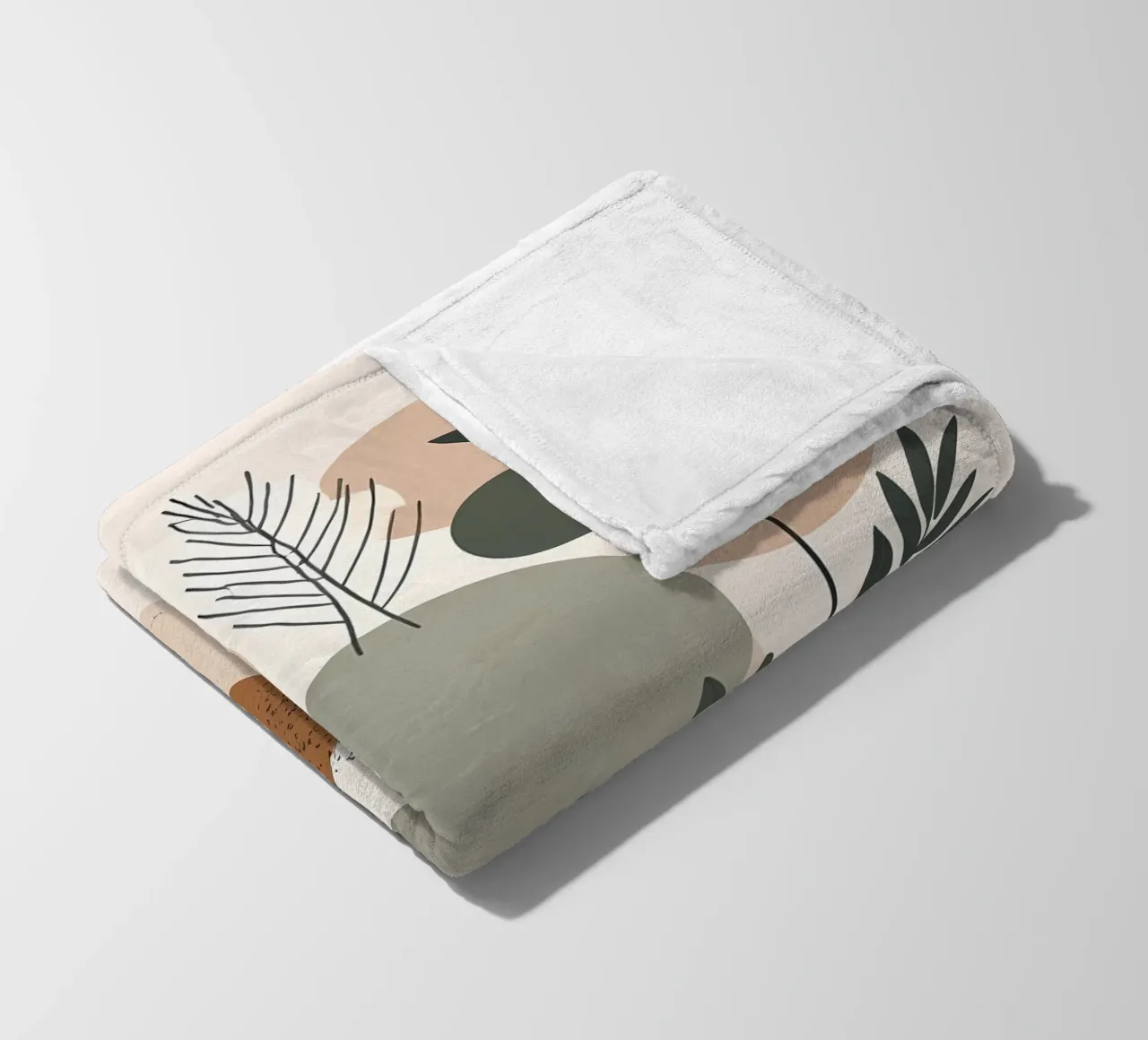 Abstract Botanical Harmony fleece blanket by Artistic-shop