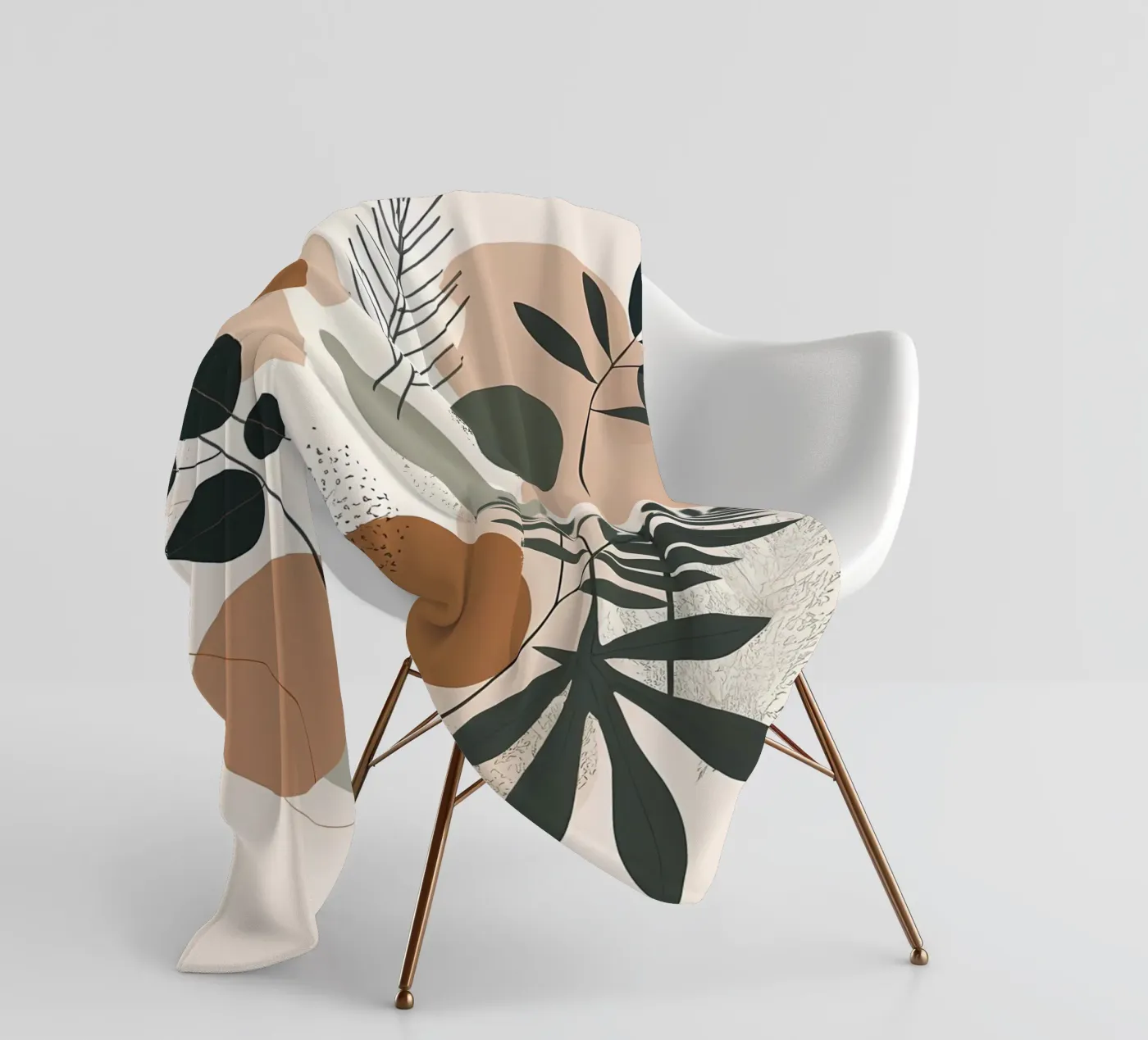 Abstract Botanical Harmony fleece blanket by Artistic-shop
