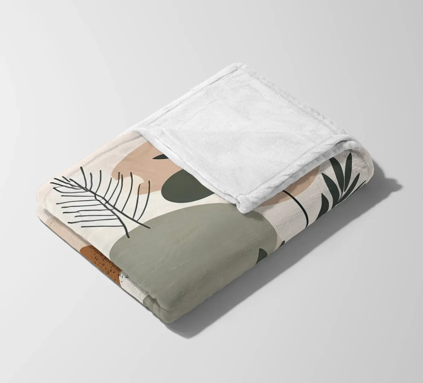Abstract Botanical Harmony fleece blanket by Artistic-shop