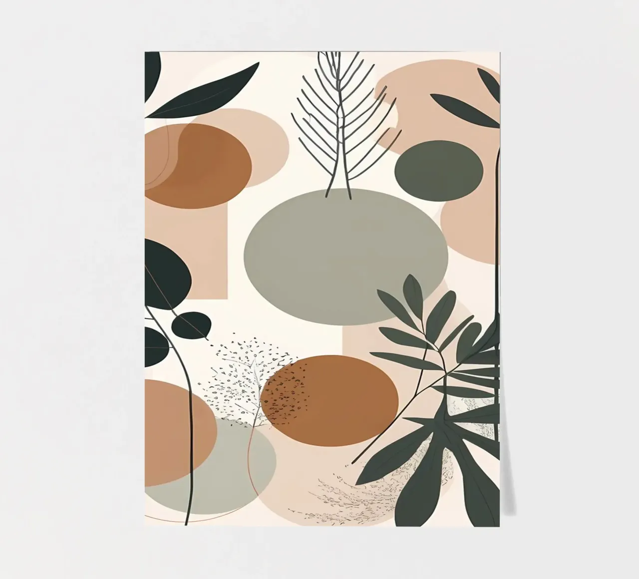 Abstract Botanical Harmony sticker sheet by Artistic-shop