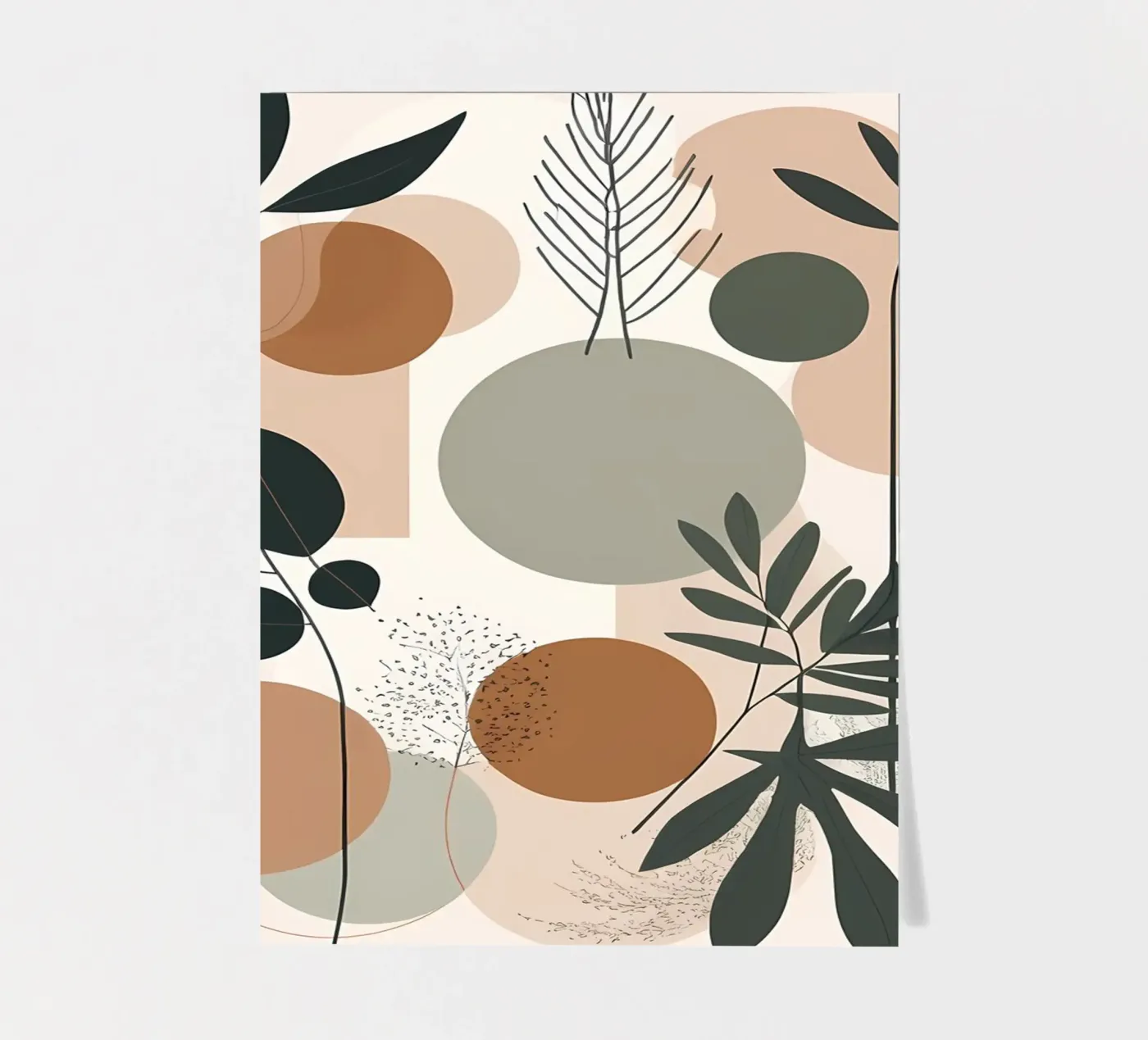 Abstract Botanical Harmony sticker sheet by Artistic-shop