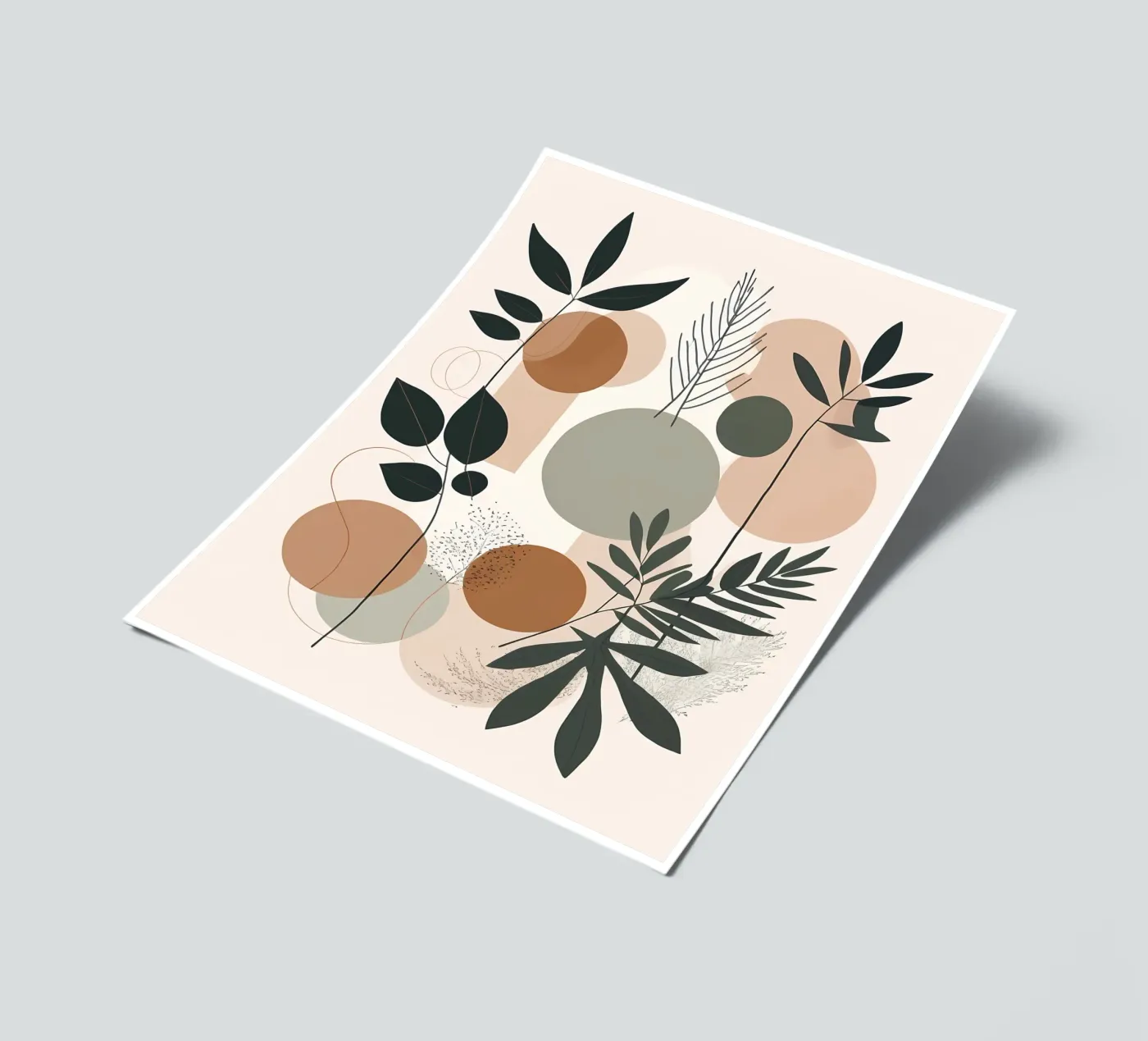 Abstract Botanical Harmony sticker sheet by Artistic-shop