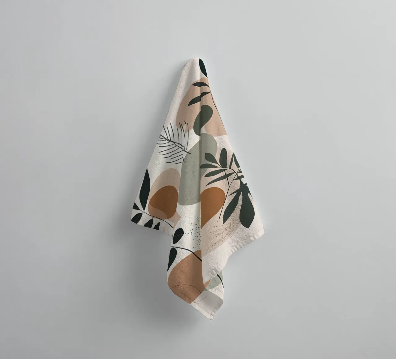 Abstract Botanical Harmony towel by Artistic-shop