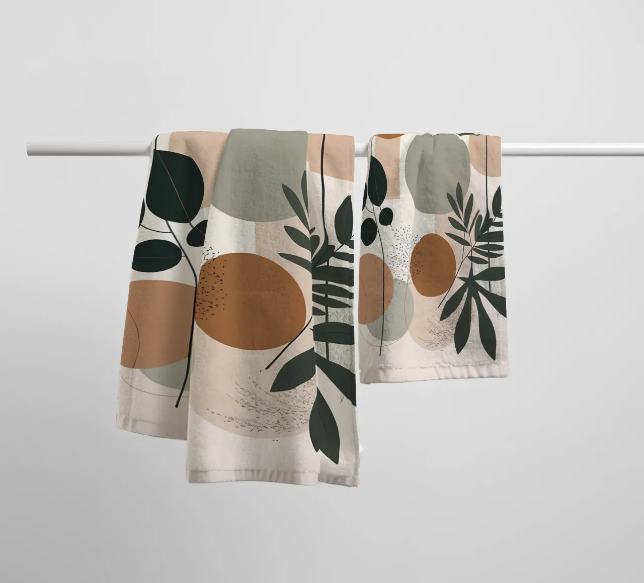 Abstract Botanical Harmony towel by Artistic-shop