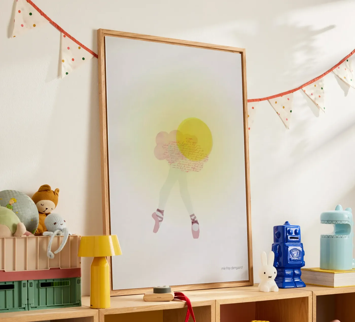 In Love acryl van Mie Frey Damgaard