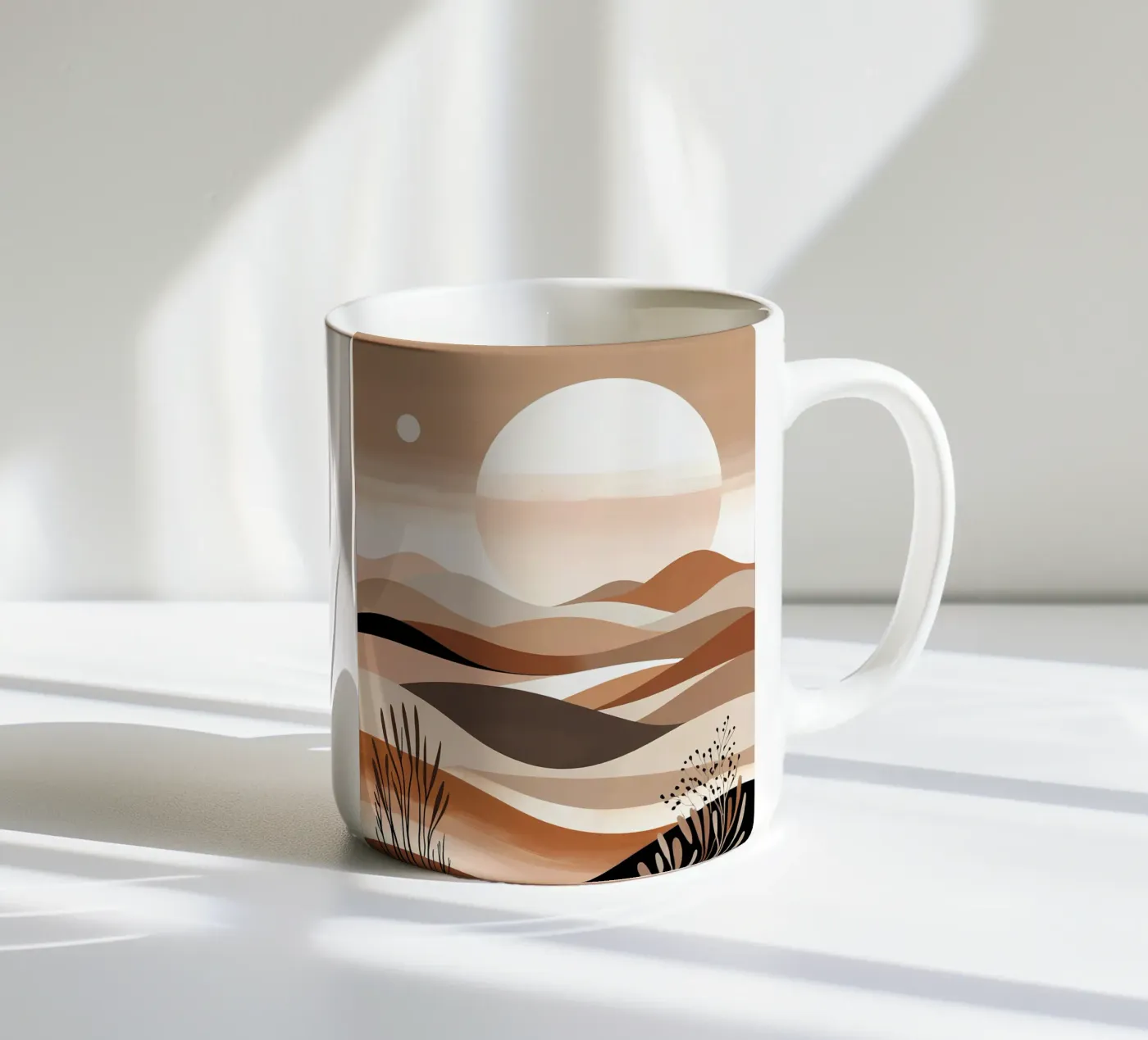 Desert Harmony ceramic mug by Artistic-shop